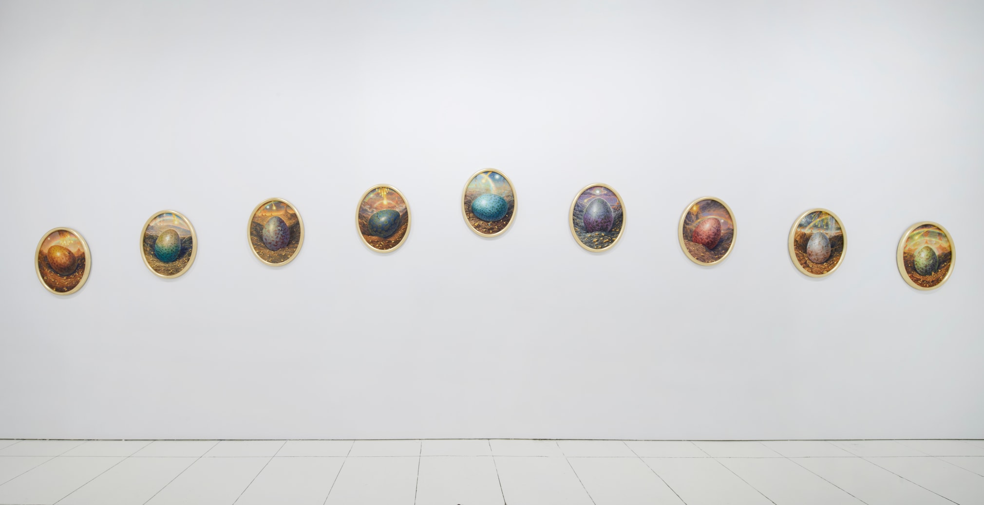 Installation view, Thomas Woodruff: Resurrection, Vito Schnabel Gallery, New York, NY, 2022; Artworks © Thomas Woodruff; Photo by Argenis Apolinario; Courtesy the artist and Vito Schnabel Gallery