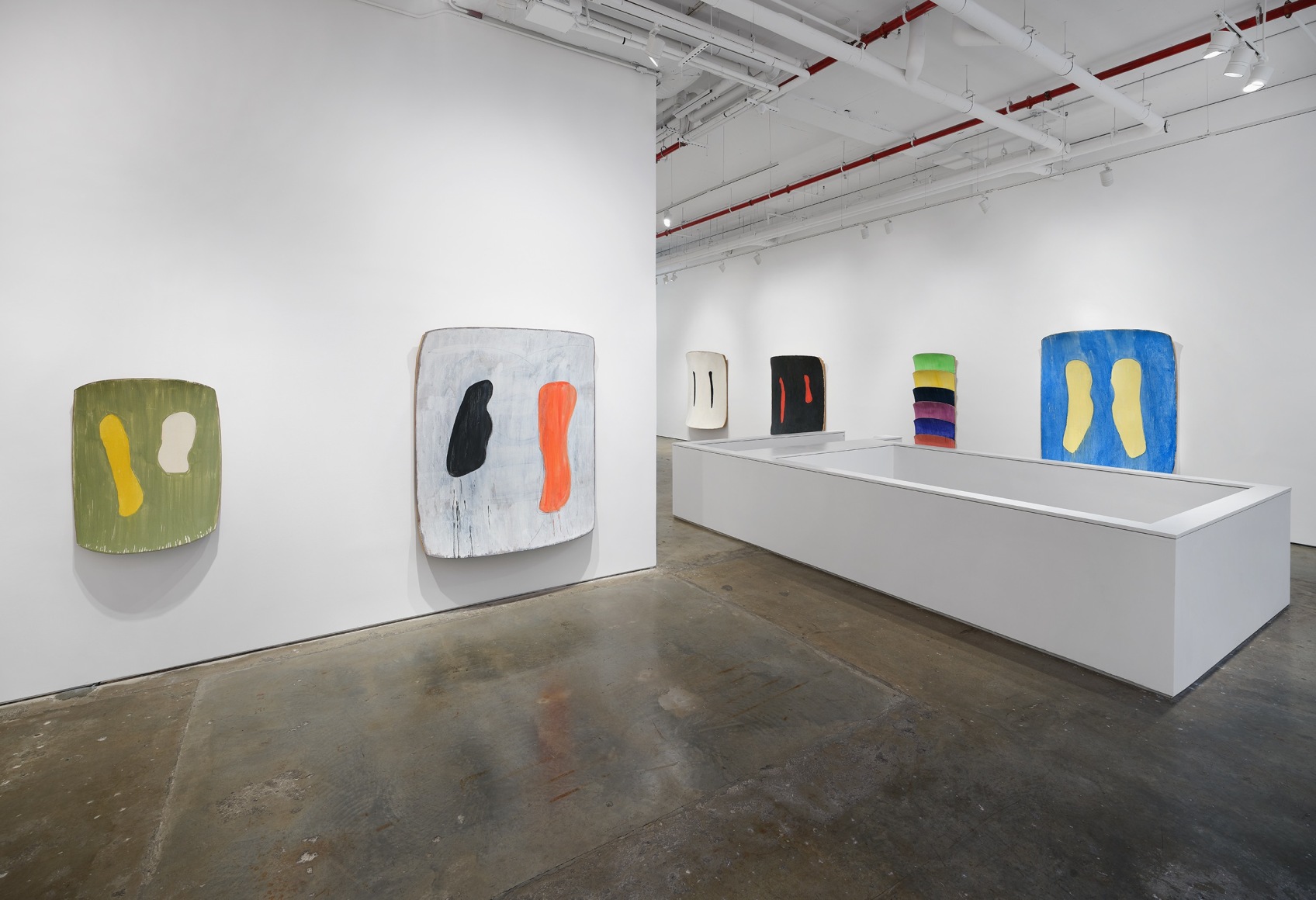 Installation view, Ron Gorchov: Exploring the Near/Far Painterly Horizons of Modern Space, Vito Schnabel Gallery, New York, NY, 2024; Artworks © 2024; Estate of Ron Gorchov / Artists Rights Society (ARS), New York; Photo by Argenis Apolinario; Courtesy Vito Schnabel Gallery
