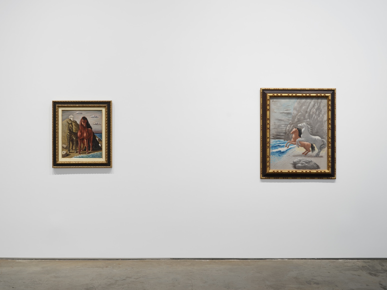 Installation view, Giorgio de Chirico: Horses: The Death of a Rider, 2023