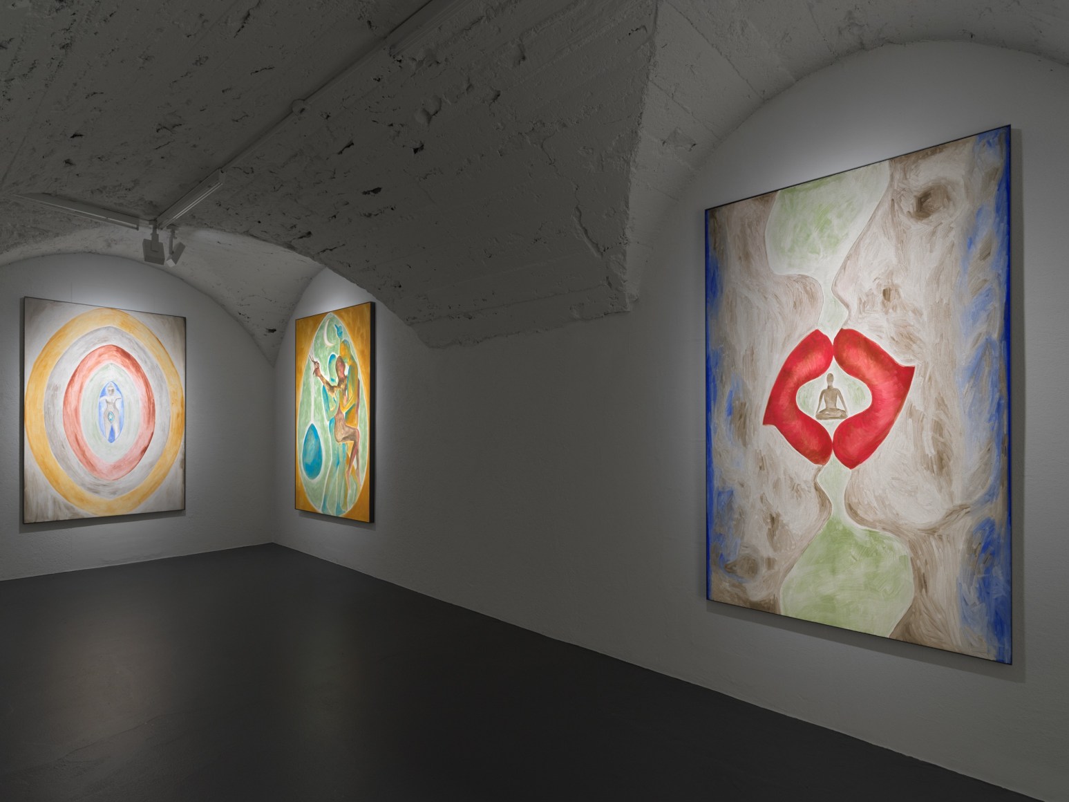 Installation view: Francesco Clemente: Clouds, Vito Schnabel Gallery, St. Moritz, 2019-2020
