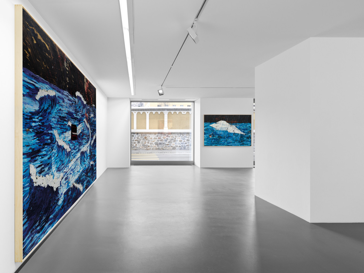 Installation view of Angel Otero: The Ocean in My Room, Vito Schnabel Gallery, St. Moritz, 2023; Artworks &copy; Angel Otero; Photo by Stefan Altenburger; Courtesy the artist and Vito Schnabel Gallery