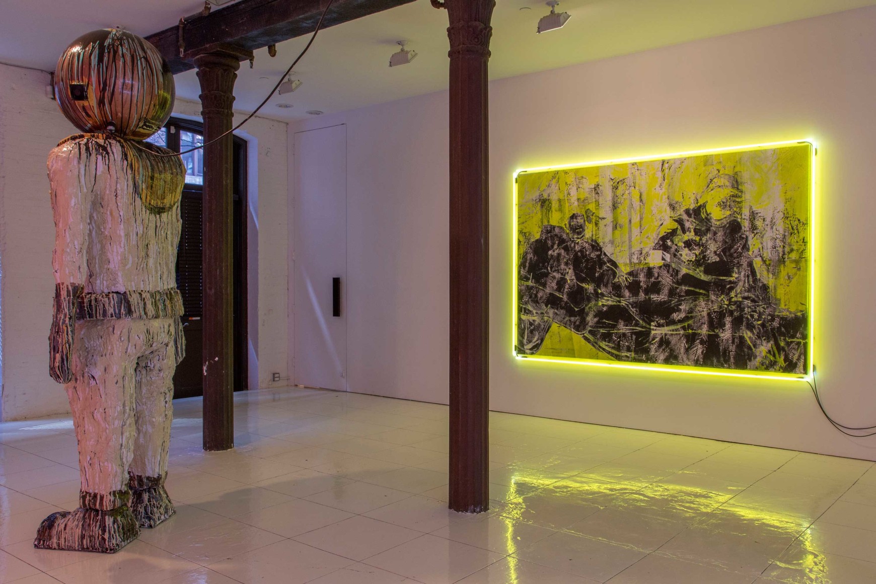 Installation view: The Bruce High Quality Foundation, Mother, Vito Schnabel, 2015, New York