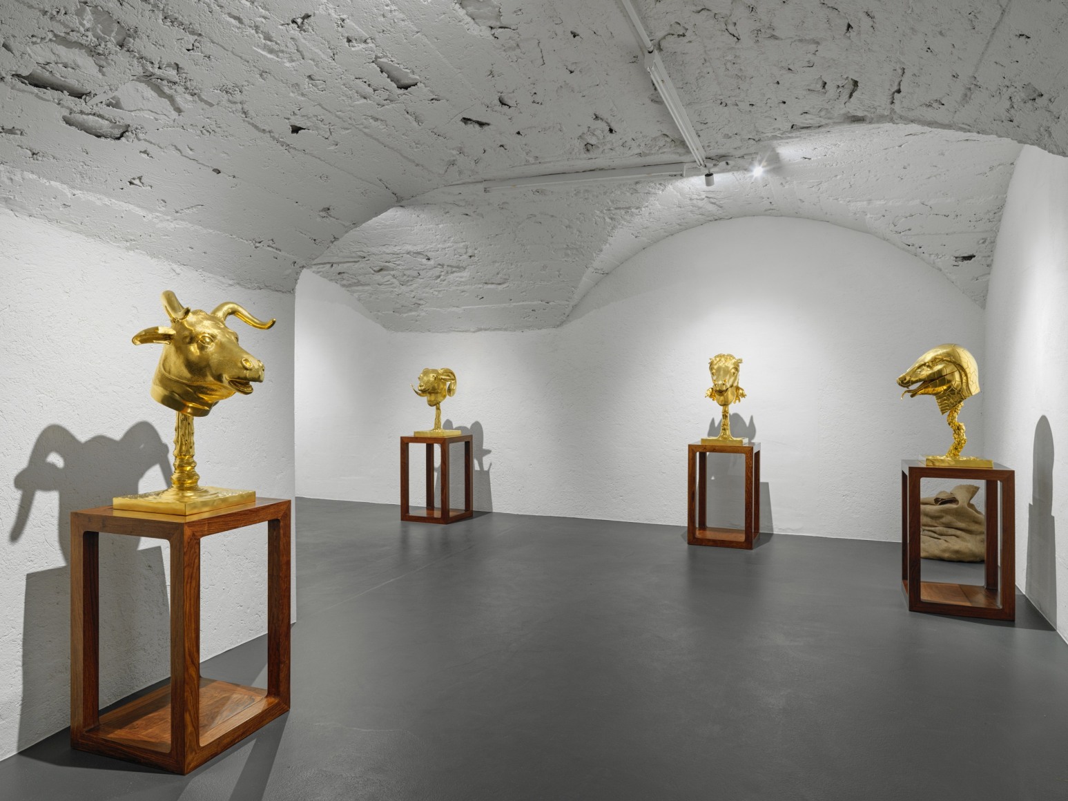 Installation view of Ai Weiwei: Zodiac, Vito Schnabel Gallery, St. Moritz, January 27 – April 8, 2023; Artworks © Ai Weiwei; Photo by Stefan Altenburger; Courtesy the artist and Vito Schnabel Gallery