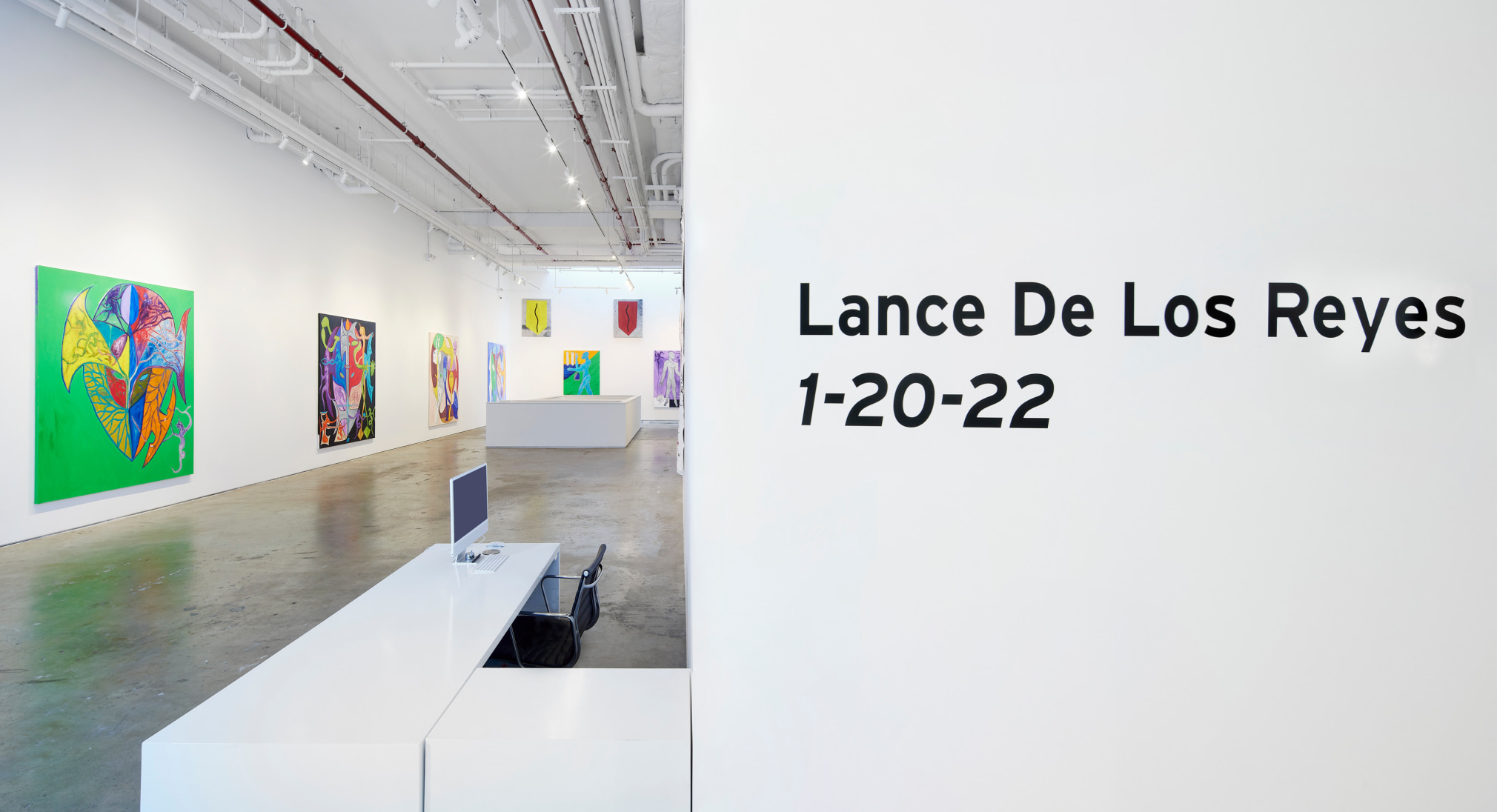 Installation view,&nbsp;Lance De Los Reyes: 1-20-22, Vito Schnabel Gallery, New York, NY, 2022; Artworks &copy; Estate of Lance De Los Reyes; Photo by Argenis Apolinario; Courtesy the estate of Lance De Los Reyes and Vito Schnabel Gallery