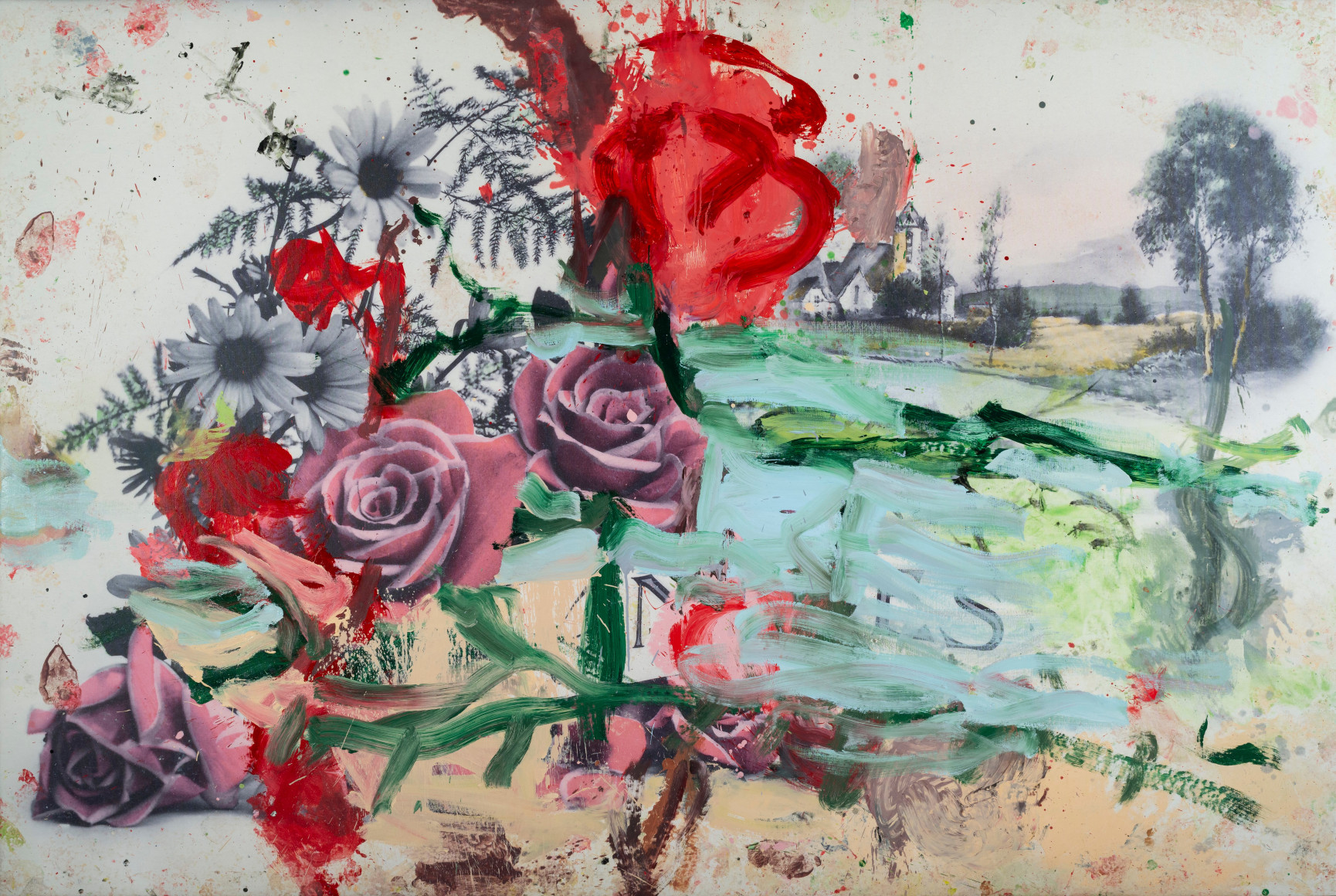 A painting of flowers by Jorge Galindo