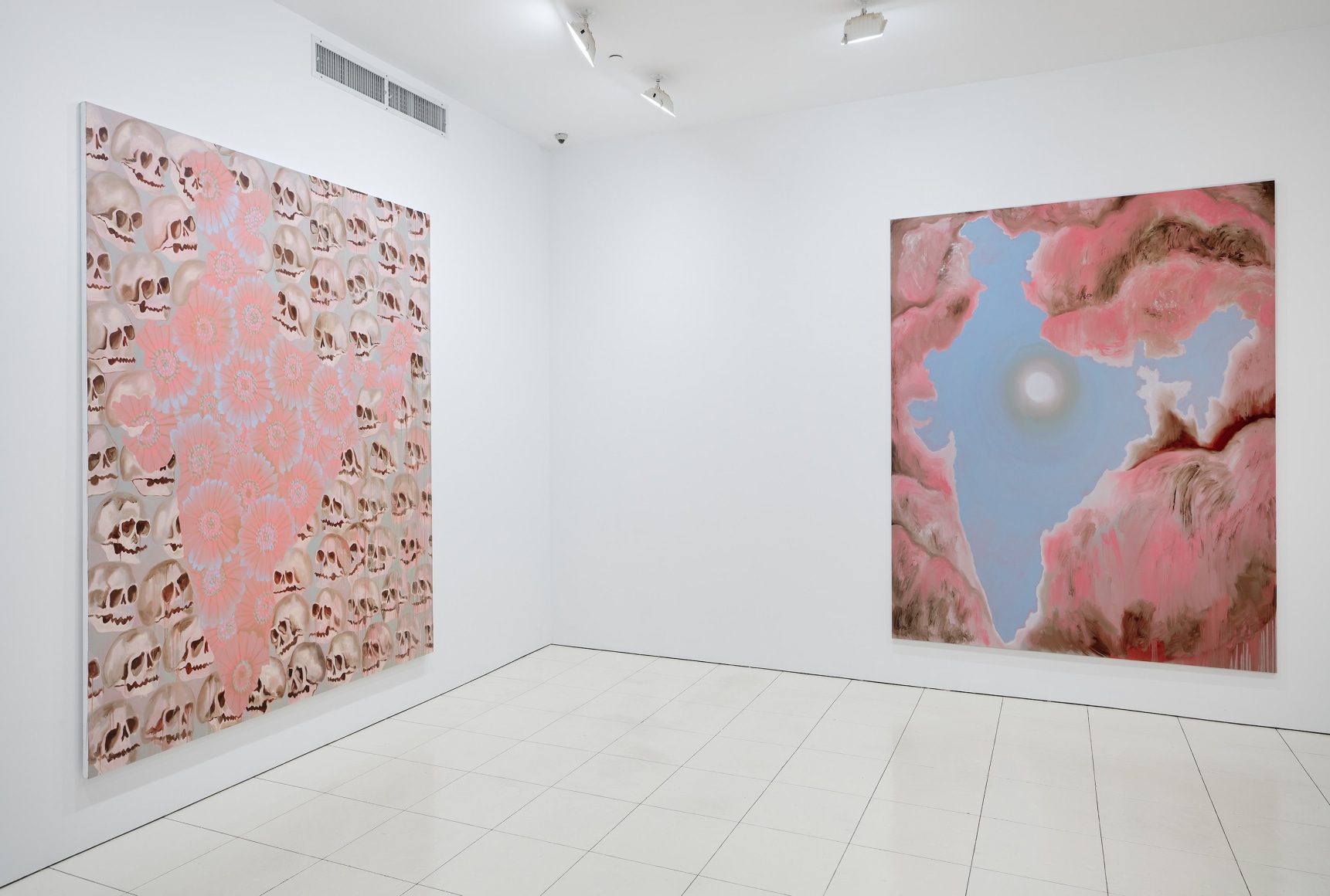 Installation view: Francesco Clemente: India, Vito Schnabel Projects, New York, 2019