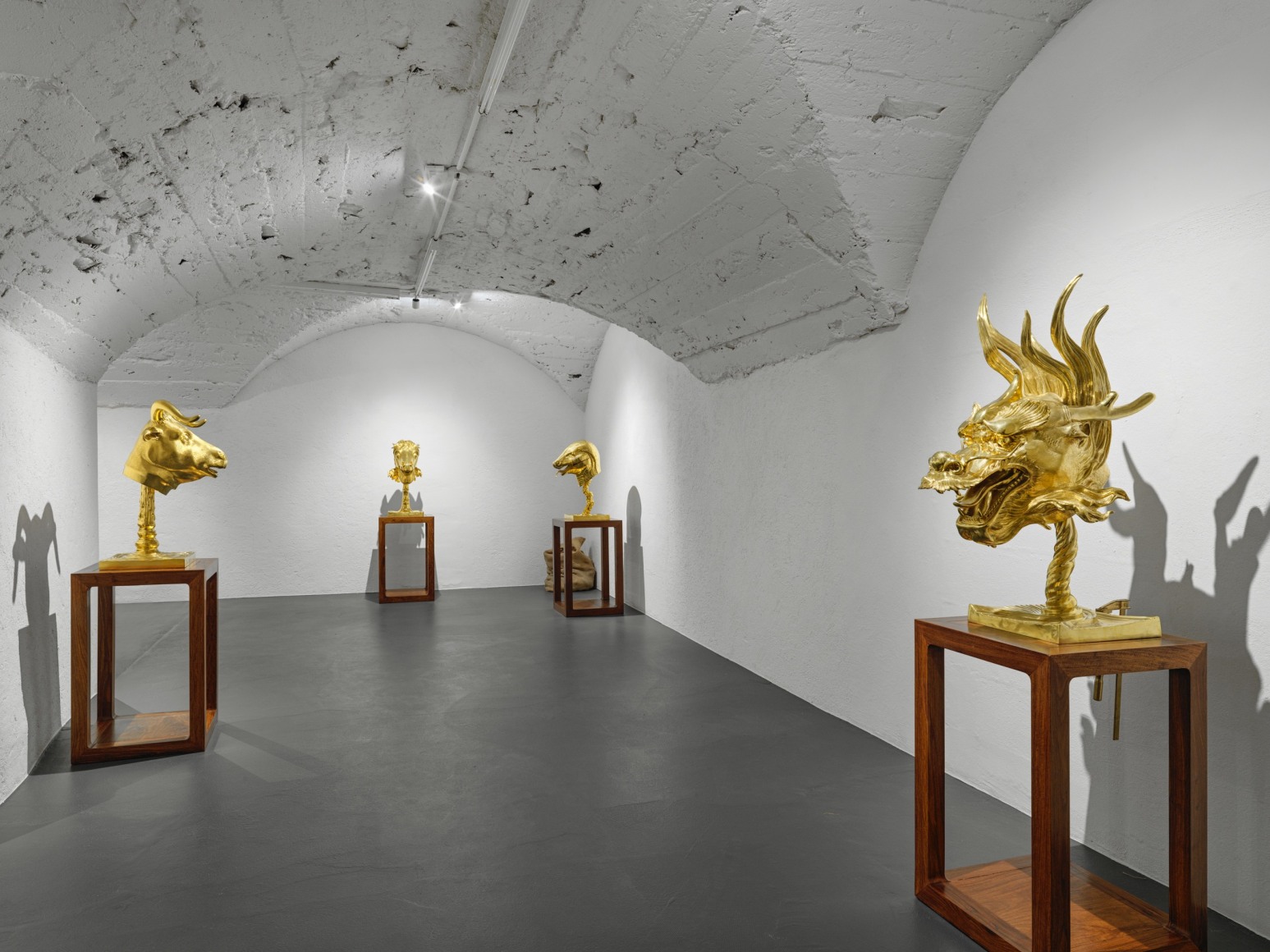 Installation view of Ai Weiwei: Zodiac, Vito Schnabel Gallery, St. Moritz, January 27 – April 8, 2023; Artworks © Ai Weiwei; Photo by Stefan Altenburger; Courtesy the artist and Vito Schnabel Gallery