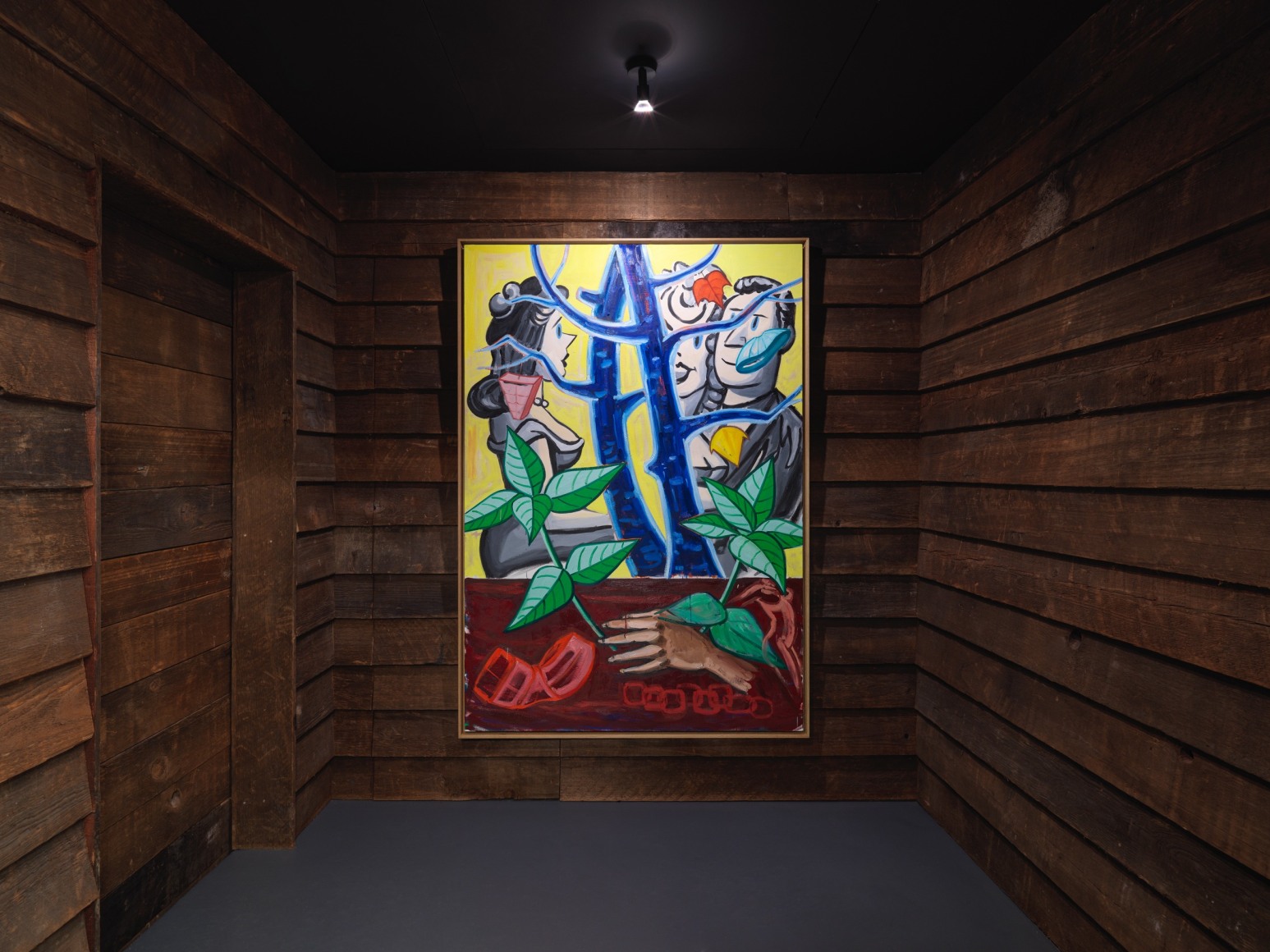 Installation view: Old Friends: Francesco Clemente, David Salle, Julian Schnabel, Vito Schnabel Gallery, St. Moritz, 2022 © The artists; Photos by Stefan Altenburger; Courtesy the artists and Vito Schnabel Gallery