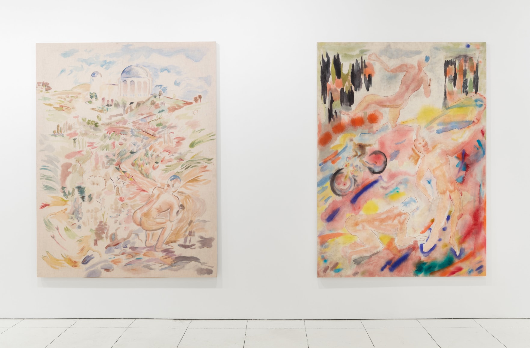 Installation view: Gus Van Sant: Recent Paintings, Hollywood Boulevard