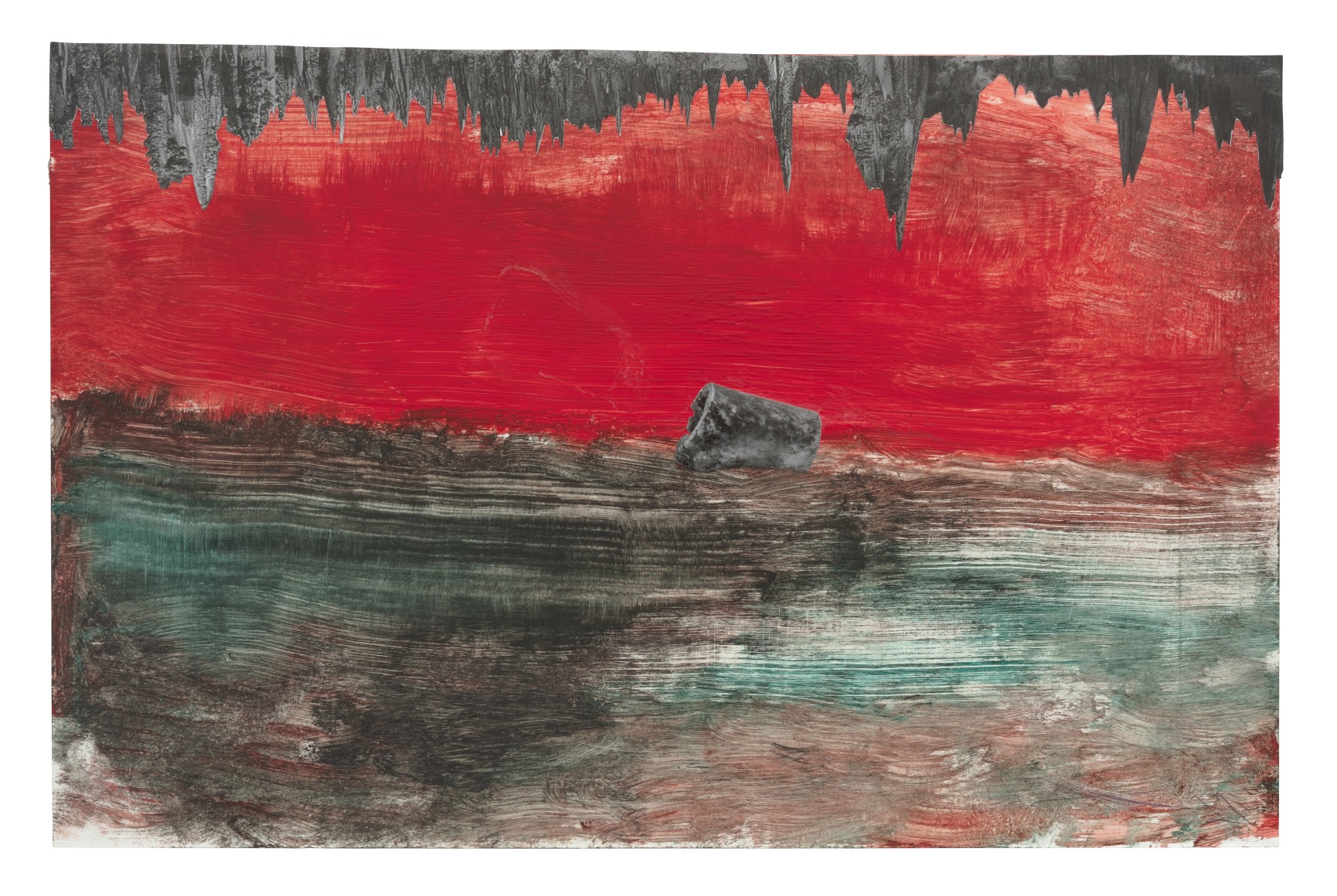 DRFTRS (6347), 2017, Collage, paint, and glue on paper