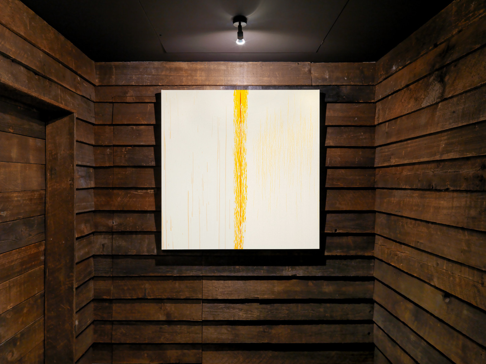 Installation view: Pat Steir, Paintings, Vito Schnabel Gallery, St. Moritz, 2019