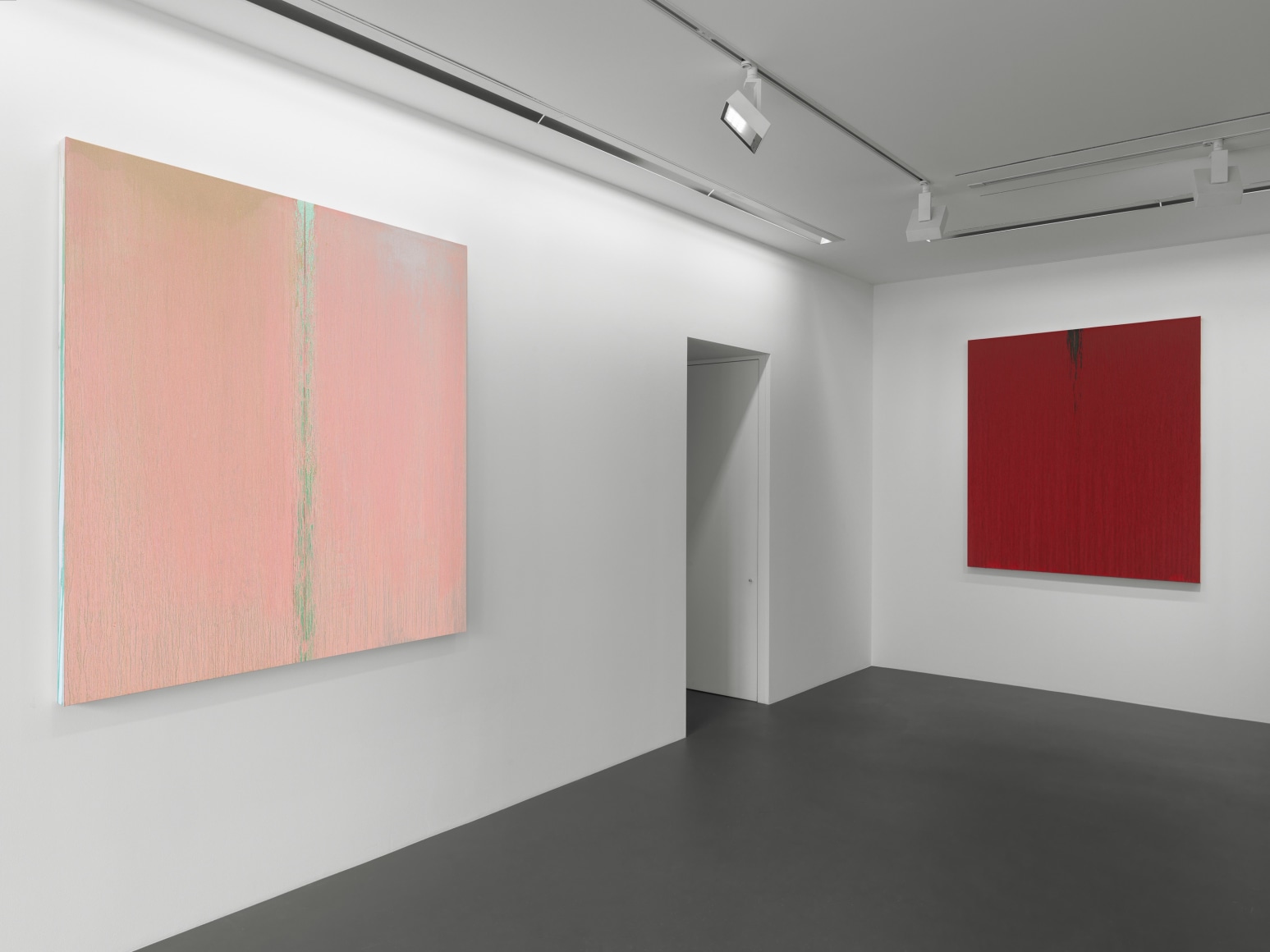 Installation view: Pat Steir, Paintings, Vito Schnabel Gallery, St. Moritz, 2019