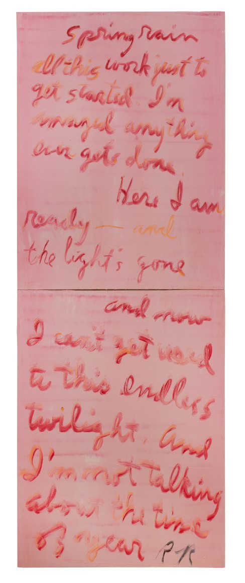 Poetic painting by Rene Ricard