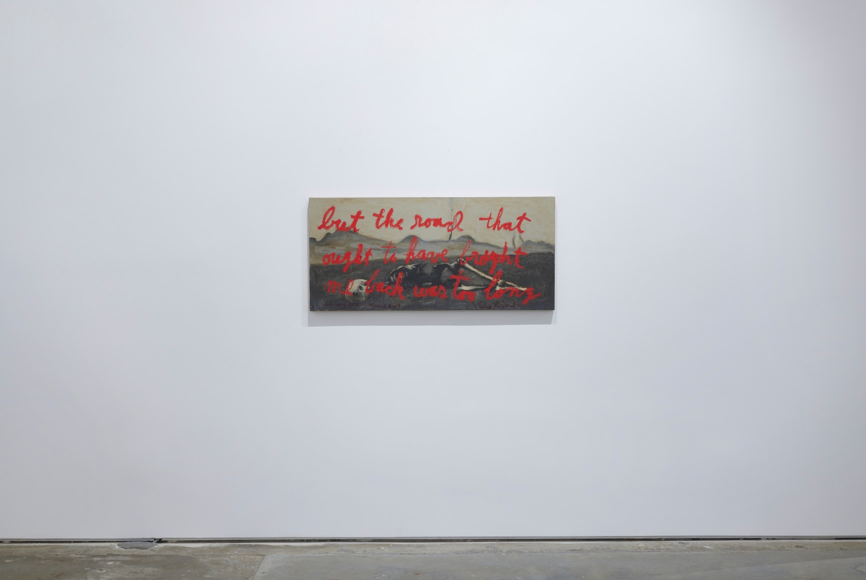Installation view, Rene Ricard:&nbsp;Growing Up in America, Vito Schnabel&nbsp;Gallery, New York, NY, 2021; Artworks &copy; Estate of Rene Ricard; Photo by Argenis Apolinario; Courtesy the estate of Rene Ricard and Vito Schnabel Gallery