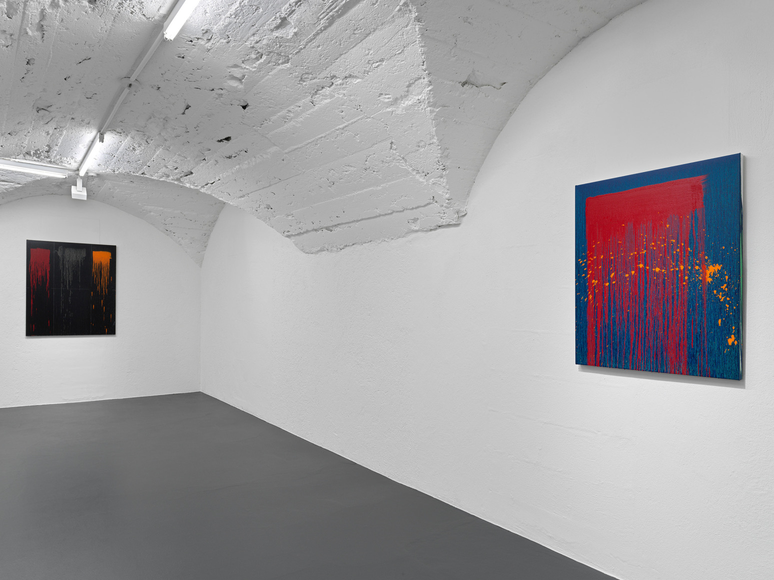 Installation view: Pat Steir: Paintings From The East