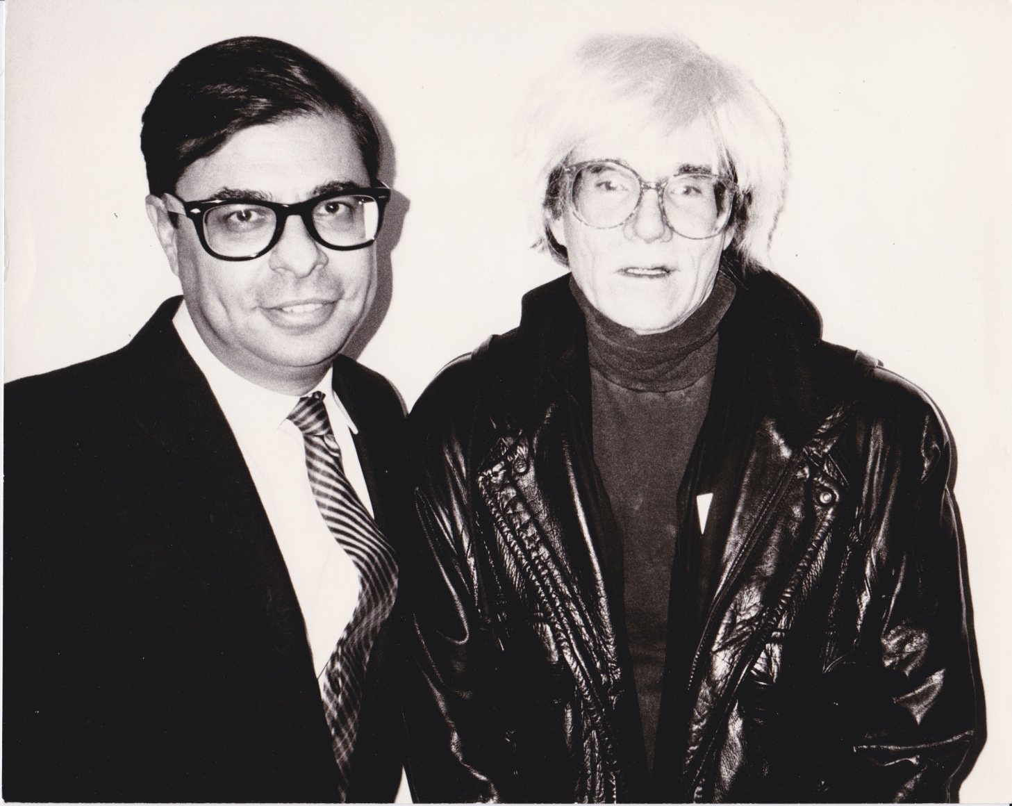 Bob Colacello and Andy Warhol, 1986