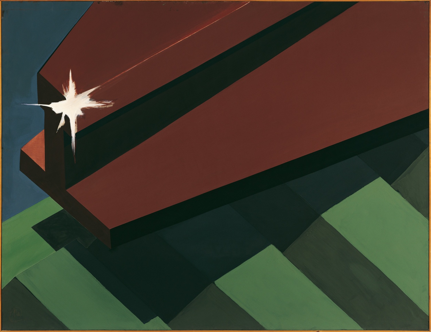 brown maroon blue green sparkle star white moth