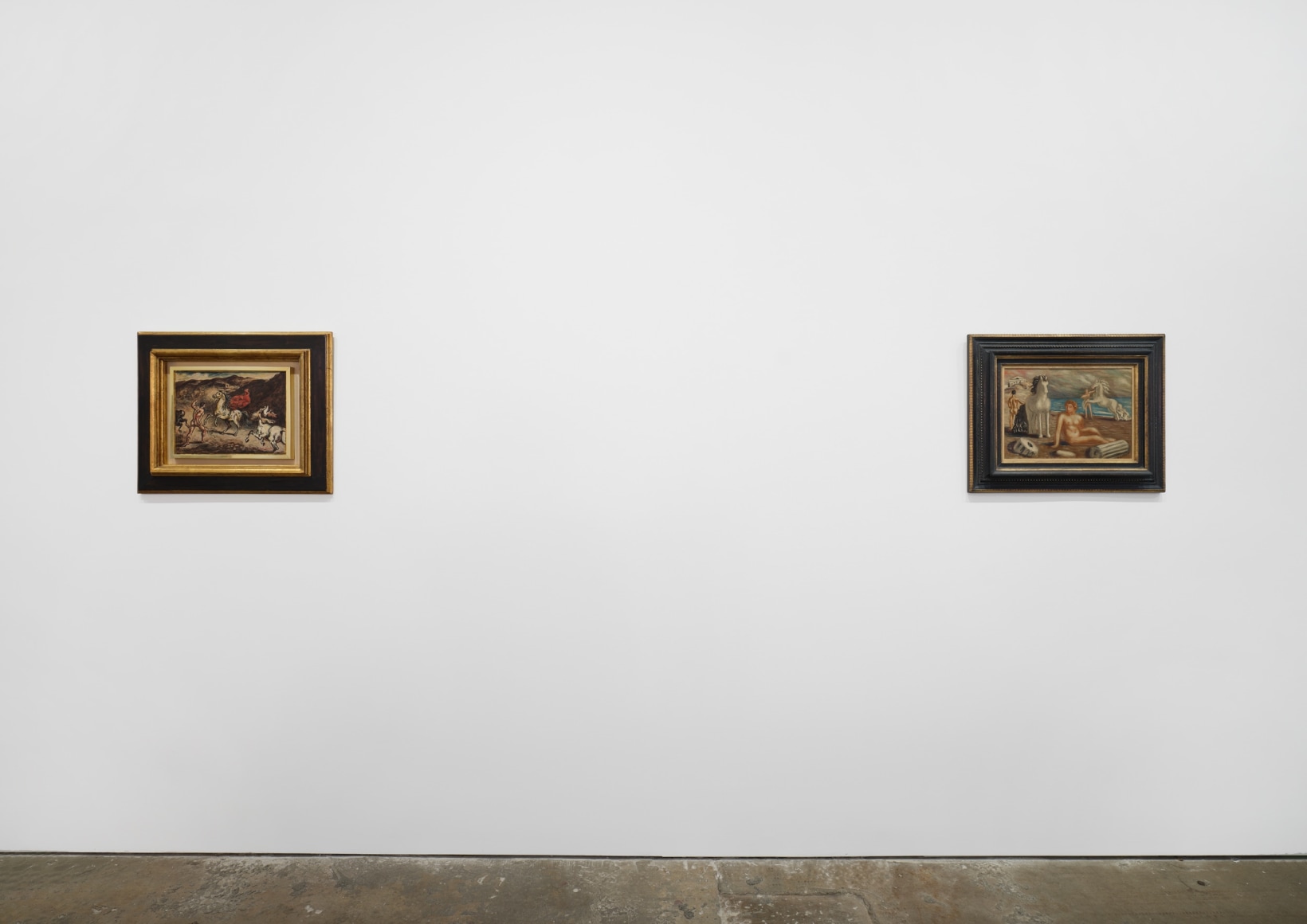 Installation view, Giorgio de Chirico: Horses: The Death of a Rider, 2023