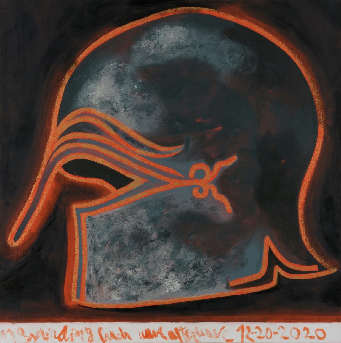 Francesco Clemente, On a Sounding Beach Wave After Wave 12-20-2020, 2020