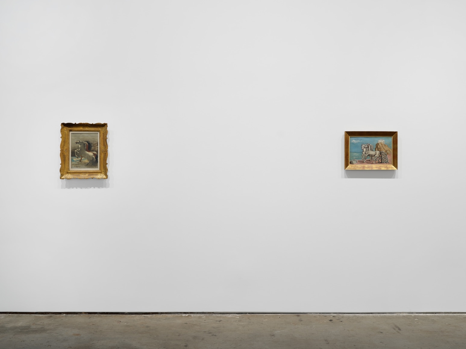 Installation view, Giorgio de Chirico: Horses: The Death of a Rider, 2023