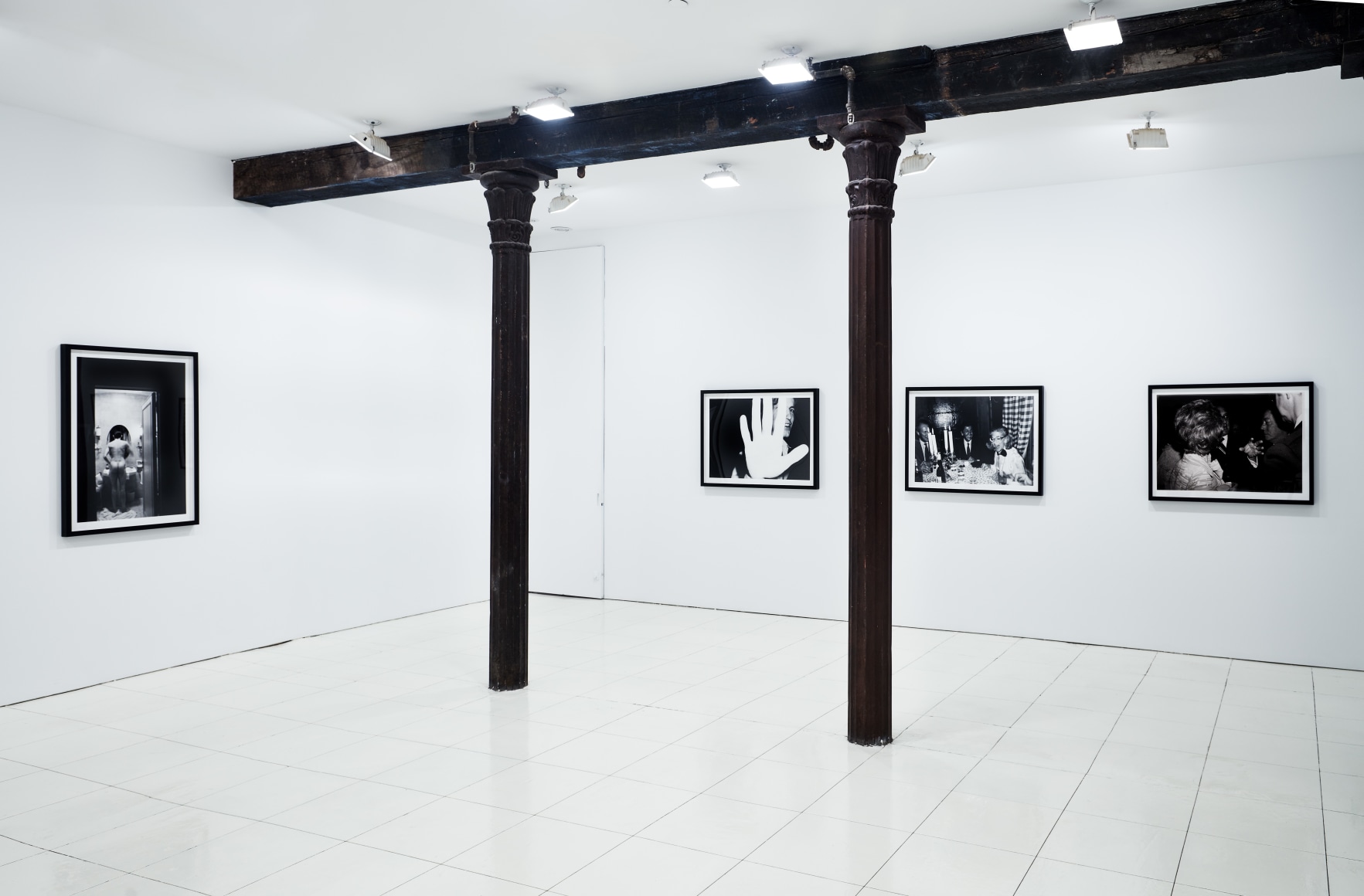 Installation view: Pictures From Another Time: Photographs by Bob Colacello, 1976—82