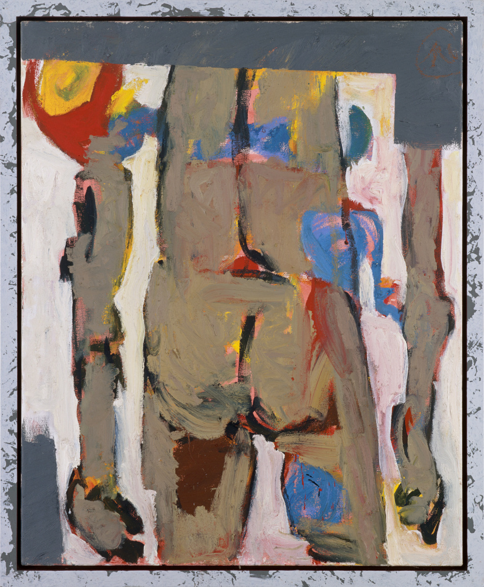 naked man back buttocks derriere red yellow blue primary colors