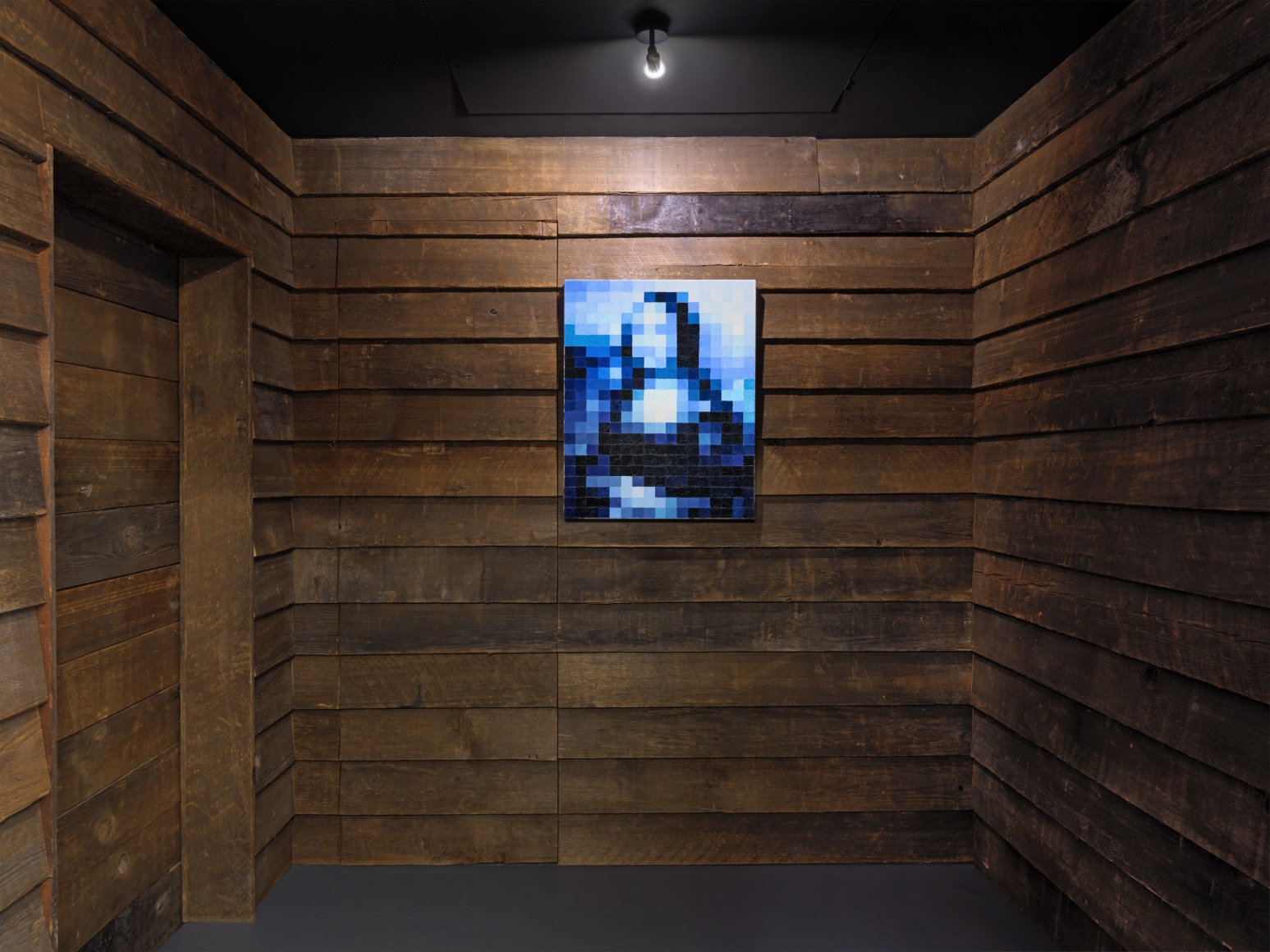 Installation view, Gus Van Sant: Mona Lisa, Vito Schnabel Gallery, St. Moritz, Switzerland, 2021-2022; Artworks © Gus Van Sant; Photo by Stefan Altenburger; Courtesy the artist and Vito Schnabel Gallery