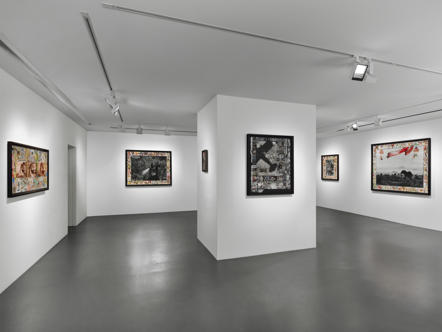 Installation view, Peter Beard: Primordial Truths, curated by Robert Storr, Vito Schnabel Gallery, St. Moritz, 2024; Artworks&nbsp;&copy; The Estate of Peter Beard; Photo by Stefan Altenburger; Courtesy of the Estate of Peter Beard / Art and Commerce