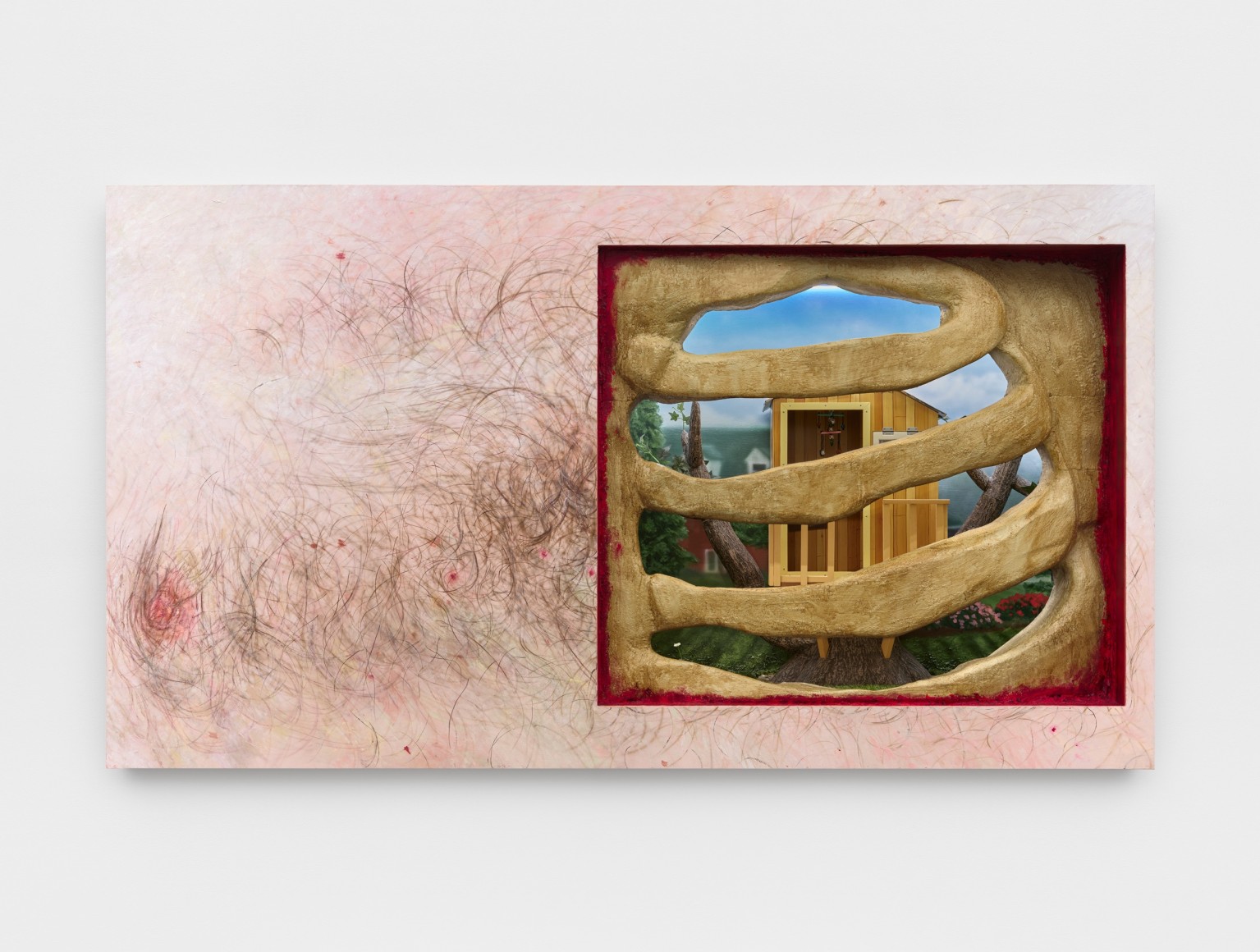 Painting of a man's chest by Trey Abdella