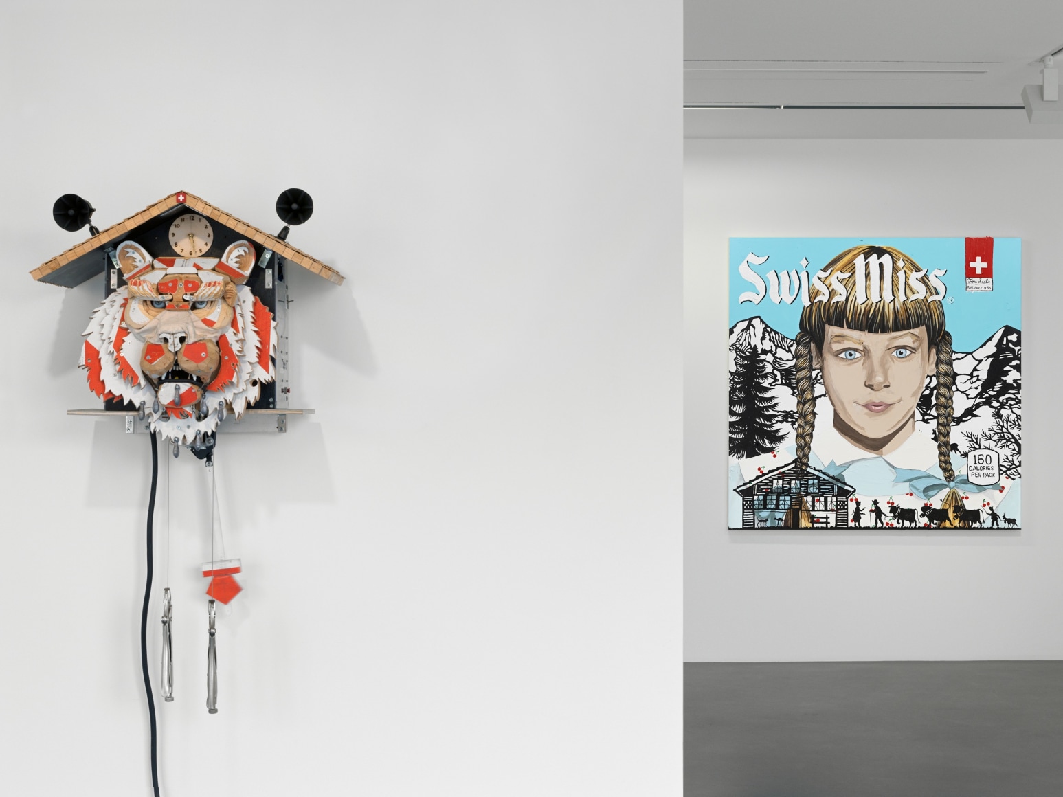 Installation view,&nbsp;Tom Sachs: Helvetiaphilia, Vito Schnabel Gallery, St. Moritz, Switzerland, 2022; Artworks &copy; Tom Sachs; Photo by Stefan Altenburger; Courtesy the artist and Vito Schnabel Gallery