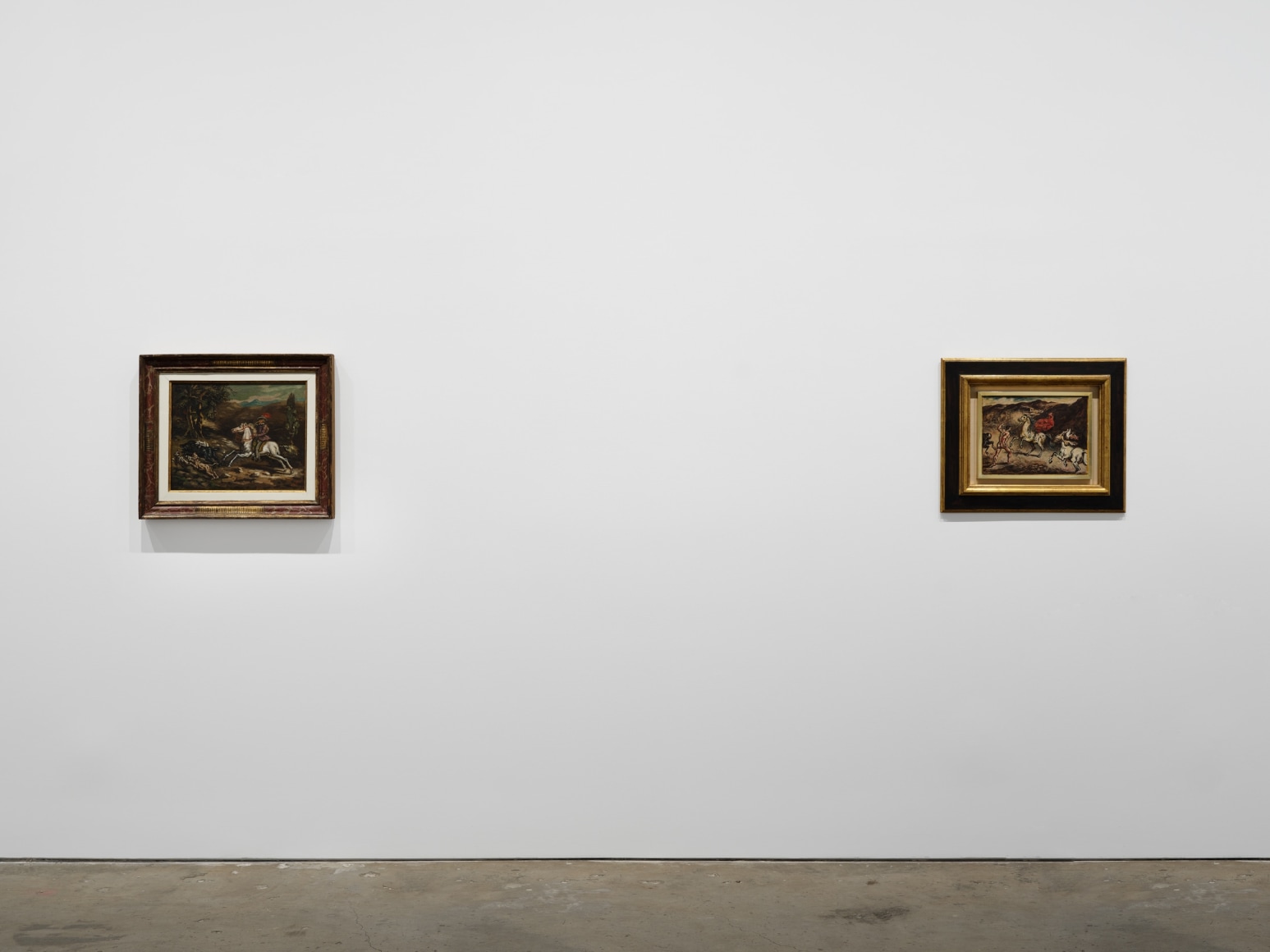 Installation view, Giorgio de Chirico: Horses: The Death of a Rider, 2023