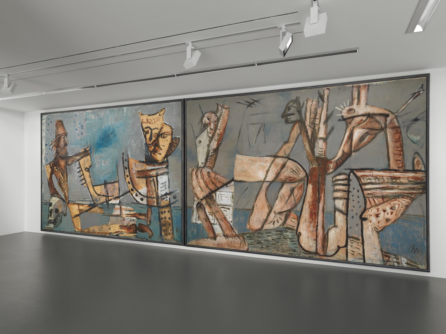 Installation view: Markus Lüpertz, Vito Schnabel Gallery, St. Moritz, 2020