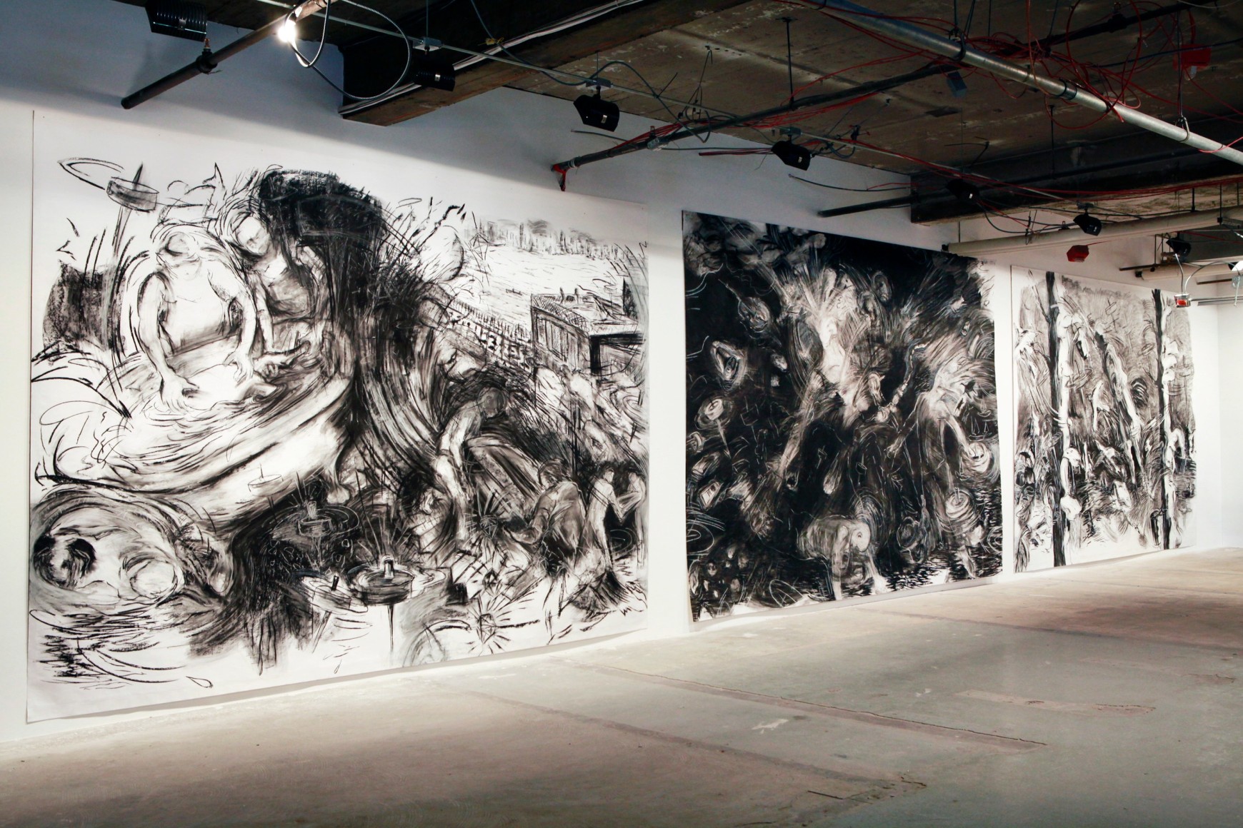 Installation view, Laurie Anderson, Boat, Vito Schnabel, New York, 2012