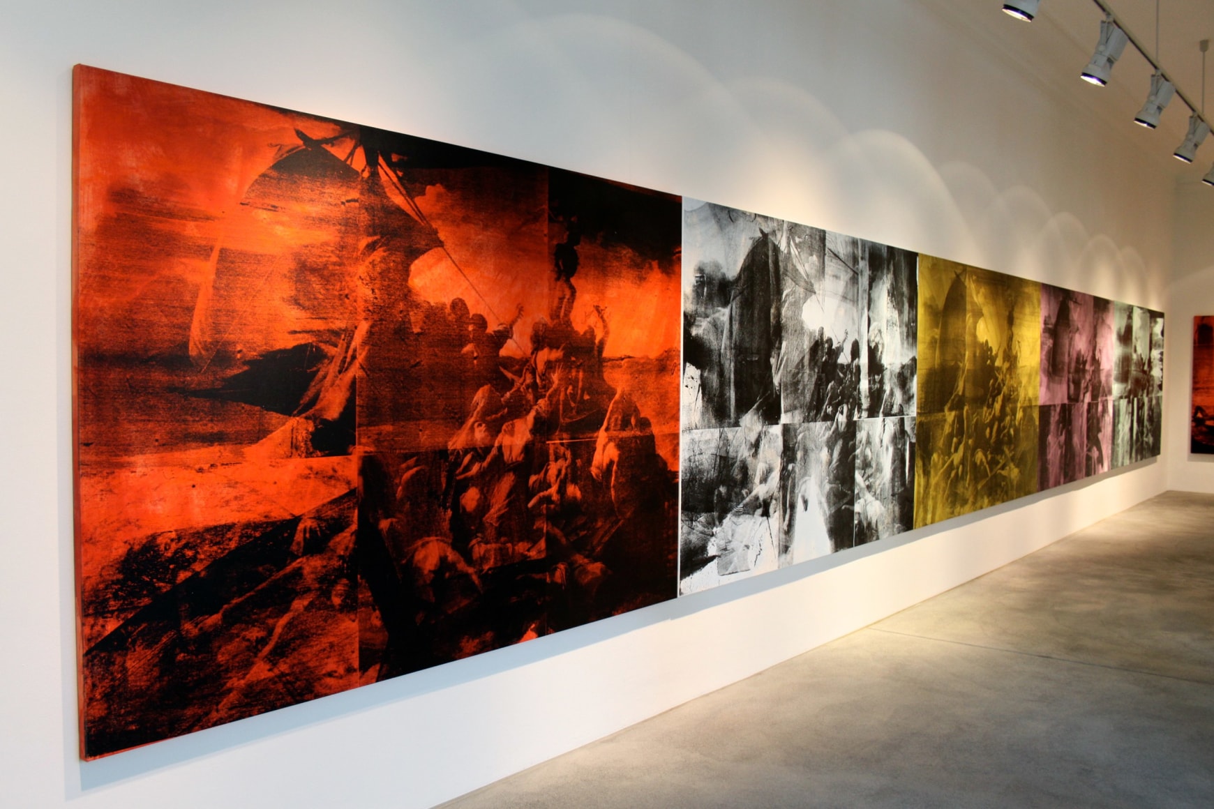 Installation view, The Bruce High Quality Foundation,&nbsp;The Raft of the Medusa / Le Radeau de la M&eacute;duse, Galerie Bruno Bischofberger, Zurich, 2012