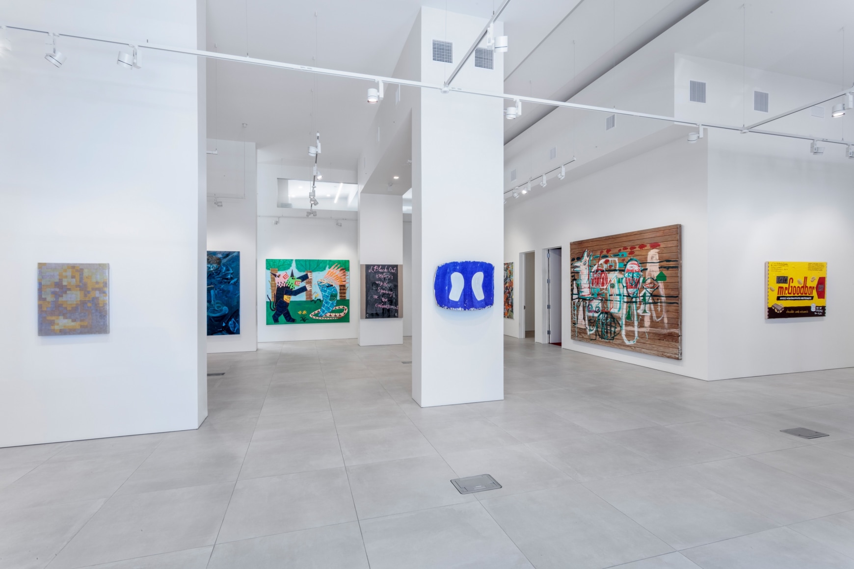 Installation view, These Days Part II, Curated by Vito Schnabel, Sotheby's, Beverly Hills, CA, 2022; Photo by Charles White; Courtesy Sotheby's 