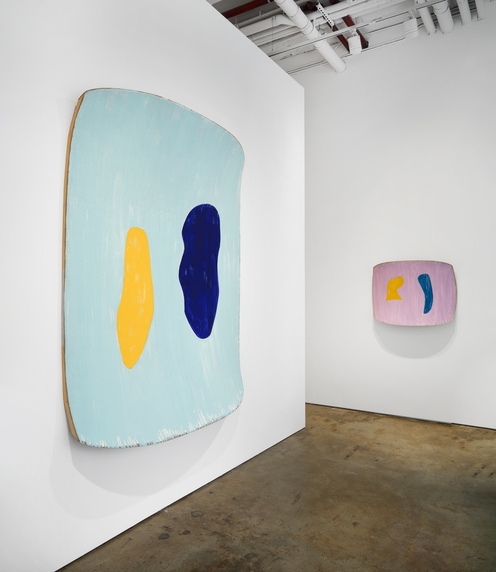 Installation view, Ron Gorchov: Exploring the Near/Far Painterly Horizons of Modern Space, Vito Schnabel Gallery, New York, NY, 2024; Artworks © 2024; Estate of Ron Gorchov / Artists Rights Society (ARS), New York; Photo by Argenis Apolinario; Courtesy Vito Schnabel Gallery