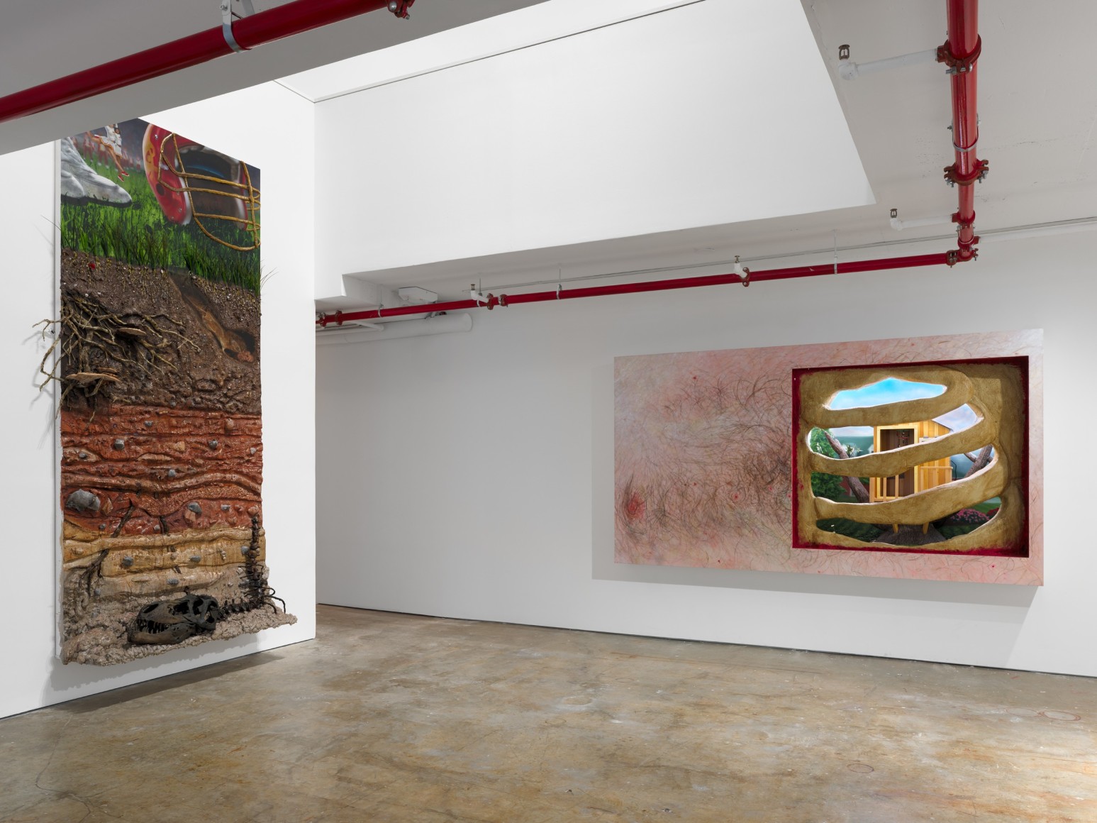 Installation view: Trey Abdella, Under the Skin, Vito Schnabel Gallery, New York, NY, 2023; Artwork © Trey Abdella; Photo by Shark Senesac; Courtesy the artist and Vito Schnabel Gallery