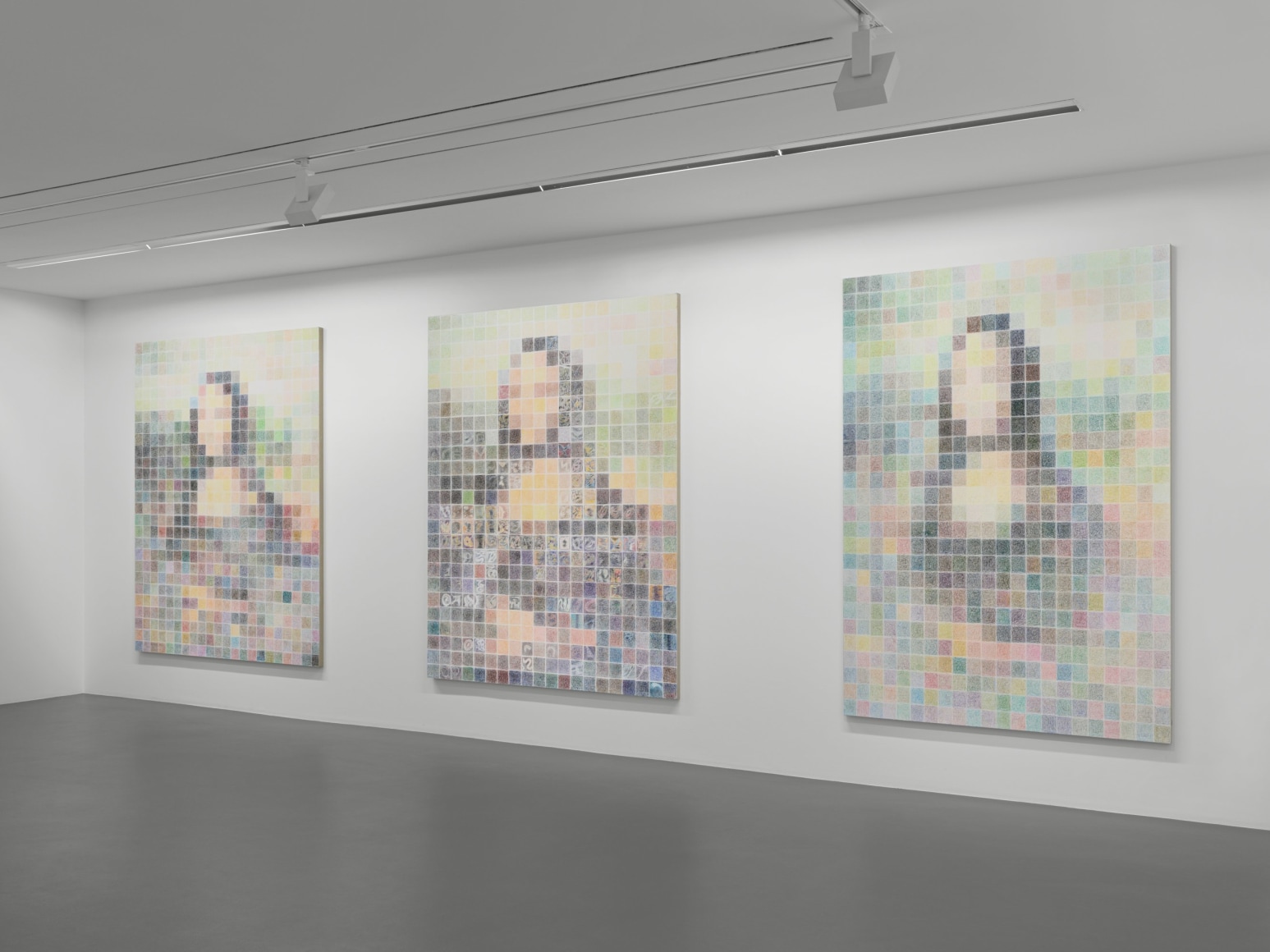 Installation view, Gus Van Sant: Mona Lisa, Vito Schnabel Gallery, St. Moritz, Switzerland, 2021-2022; Artworks © Gus Van Sant; Photo by Stefan Altenburger; Courtesy the artist and Vito Schnabel Gallery