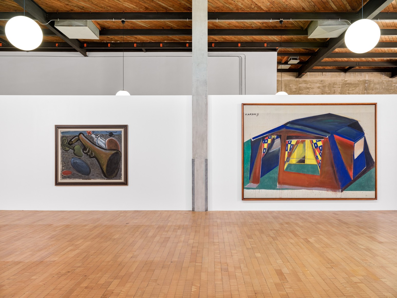Installation view, Markus L&uuml;pertz: Markus the Painter or the Ratio of the Impossible, Vito Schnabel Gallery, Old Santa Monica Post Office, CA, 2023; Artworks &copy; Artists Rights Society (ARS), New York / VG Bild-Kunst, Bonn; Photo by Elon Schoenholz; Courtesy the artist and Vito Schnabel Gallery