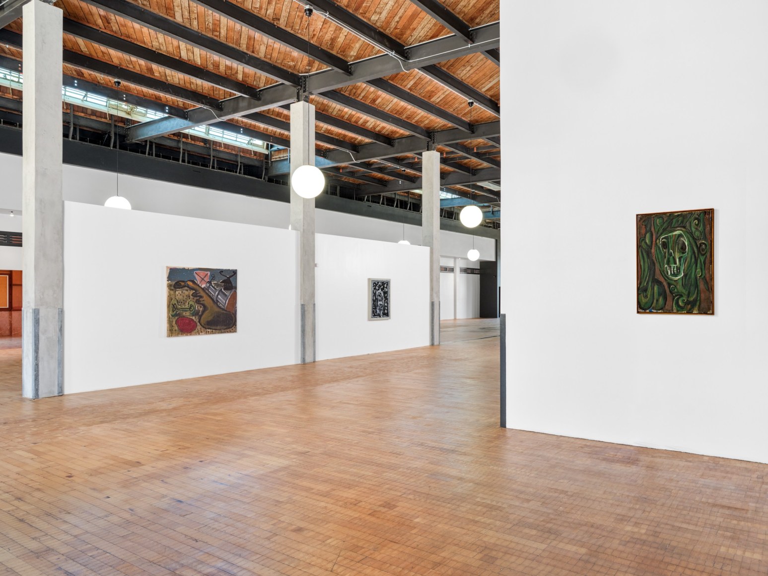 Installation view, Markus L&uuml;pertz: Markus the Painter or the Ratio of the Impossible, Vito Schnabel Gallery, Old Santa Monica Post Office, CA, 2023; Artworks &copy; Artists Rights Society (ARS), New York / VG Bild-Kunst, Bonn; Photo by Elon Schoenholz; Courtesy the artist and Vito Schnabel Gallery