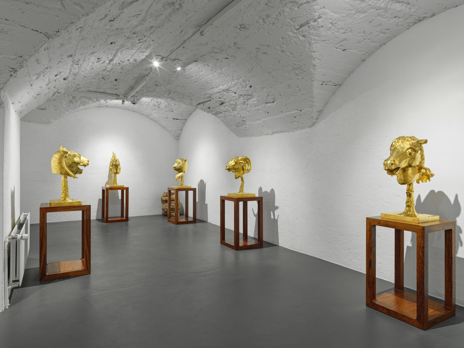 Installation view of Ai Weiwei: Zodiac, Vito Schnabel Gallery, St. Moritz, January 27 – April 8, 2023; Artworks © Ai Weiwei; Photo by Stefan Altenburger; Courtesy the artist and Vito Schnabel Gallery