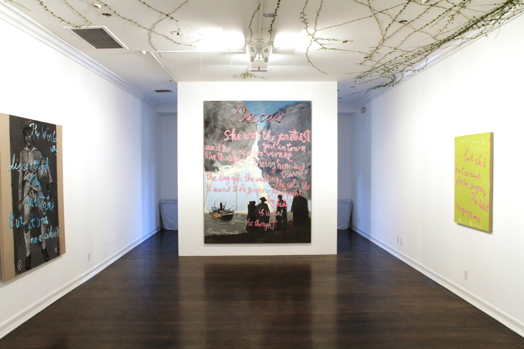 Installation view, Rene Ricard,&nbsp;Go Mae West, Young Man, Los Angeles, 2012