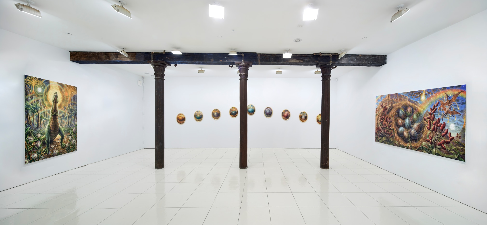 Installation view, Thomas Woodruff: Resurrection, Vito Schnabel Gallery, New York, NY, 2022; Artworks © Thomas Woodruff; Photo by Argenis Apolinario; Courtesy the artist and Vito Schnabel Gallery