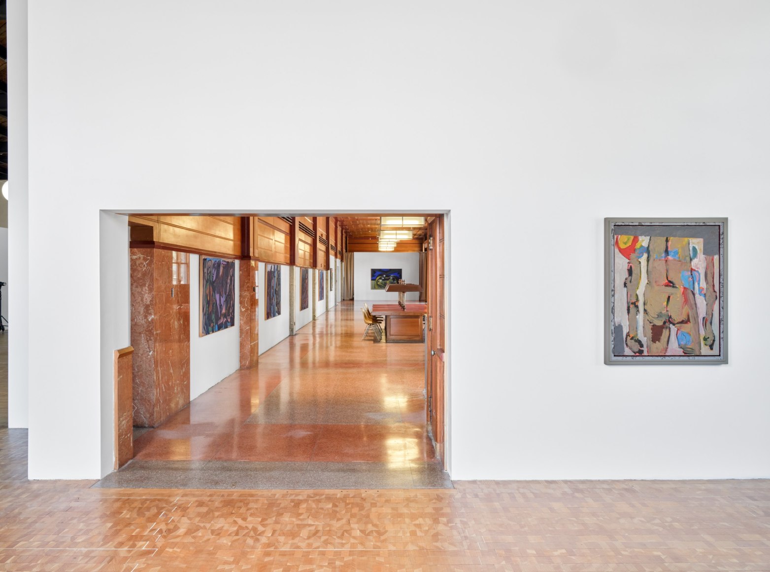 Installation view, Markus L&uuml;pertz: Markus the Painter or the Ratio of the Impossible, Vito Schnabel Gallery, Old Santa Monica Post Office, CA, 2023; Artworks &copy; Artists Rights Society (ARS), New York / VG Bild-Kunst, Bonn; Photo by Elon Schoenholz; Courtesy the artist and Vito Schnabel Gallery