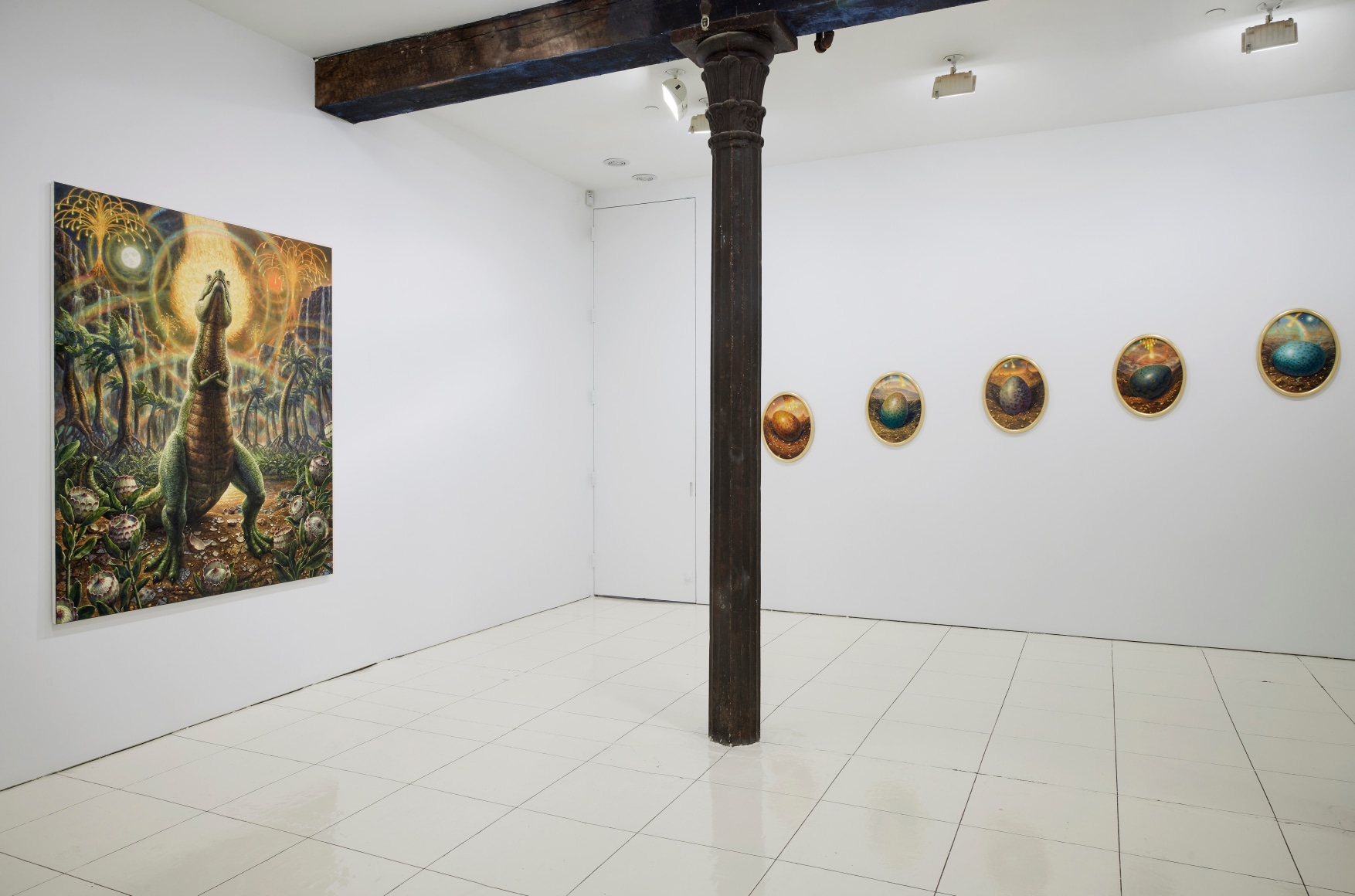 Installation view, Thomas Woodruff: Resurrection, Vito Schnabel Gallery, New York, NY, 2022; Artworks © Thomas Woodruff; Photo by Argenis Apolinario; Courtesy the artist and Vito Schnabel Gallery