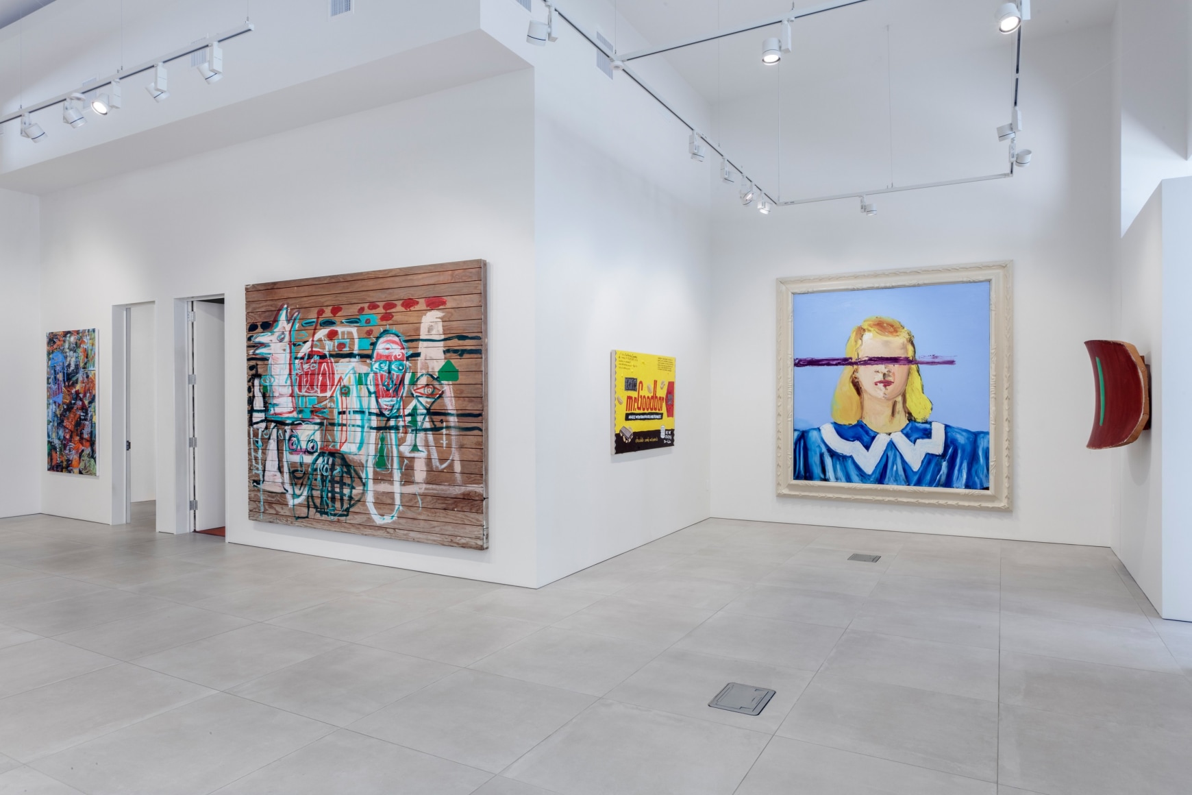 Installation view, These Days Part II, Curated by Vito Schnabel, Sotheby's, Beverly Hills, CA, 2022; Photo by Charles White; Courtesy Sotheby's 