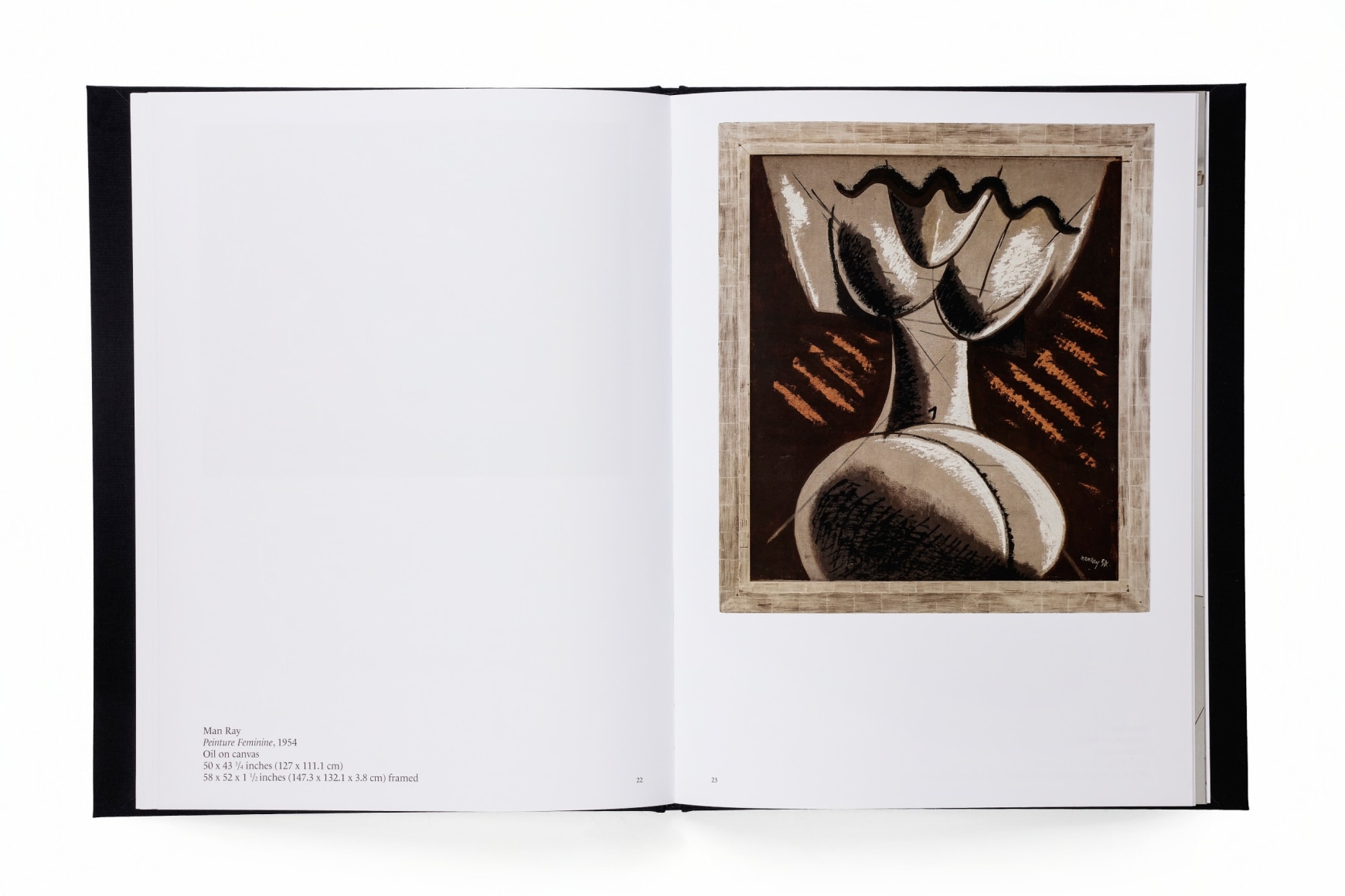 Interior spread of the Man Ray and Picabia catalogue