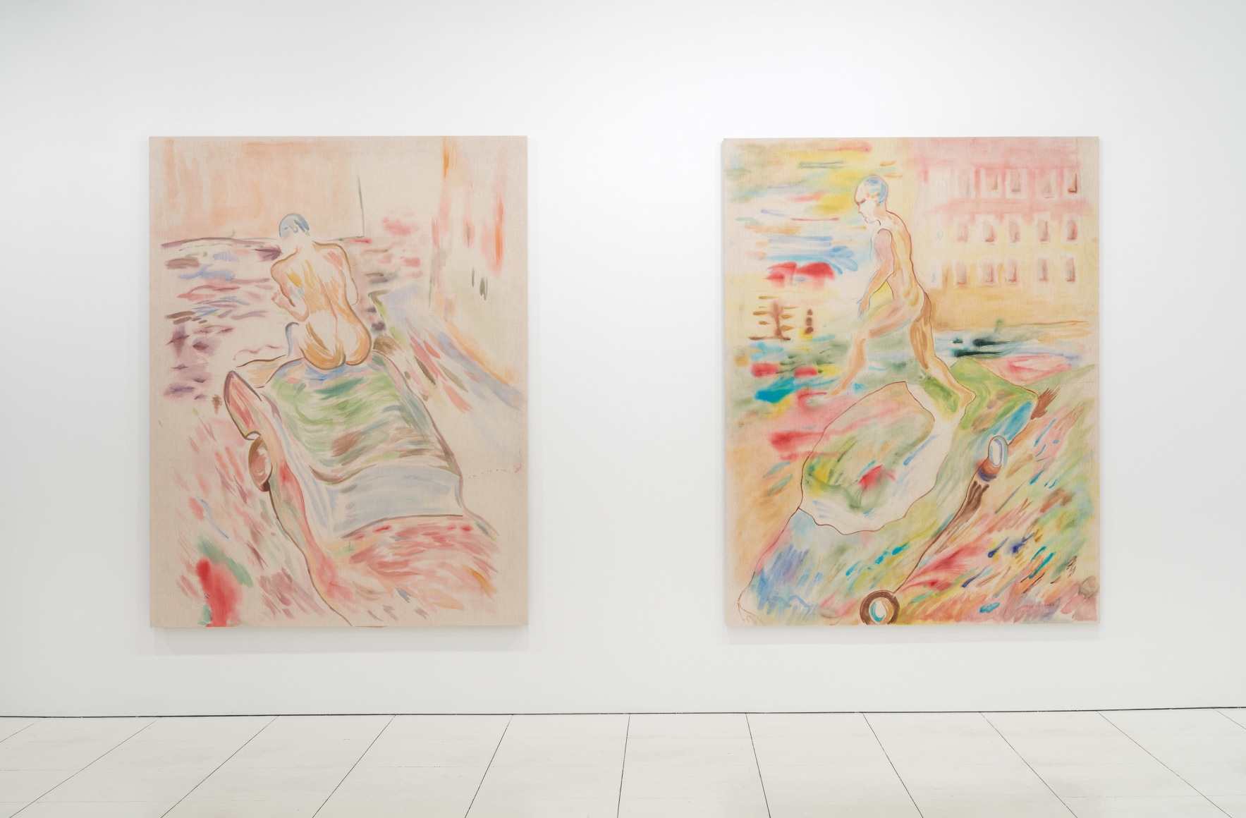 Installation view: Gus Van Sant: Recent Paintings, Hollywood Boulevard