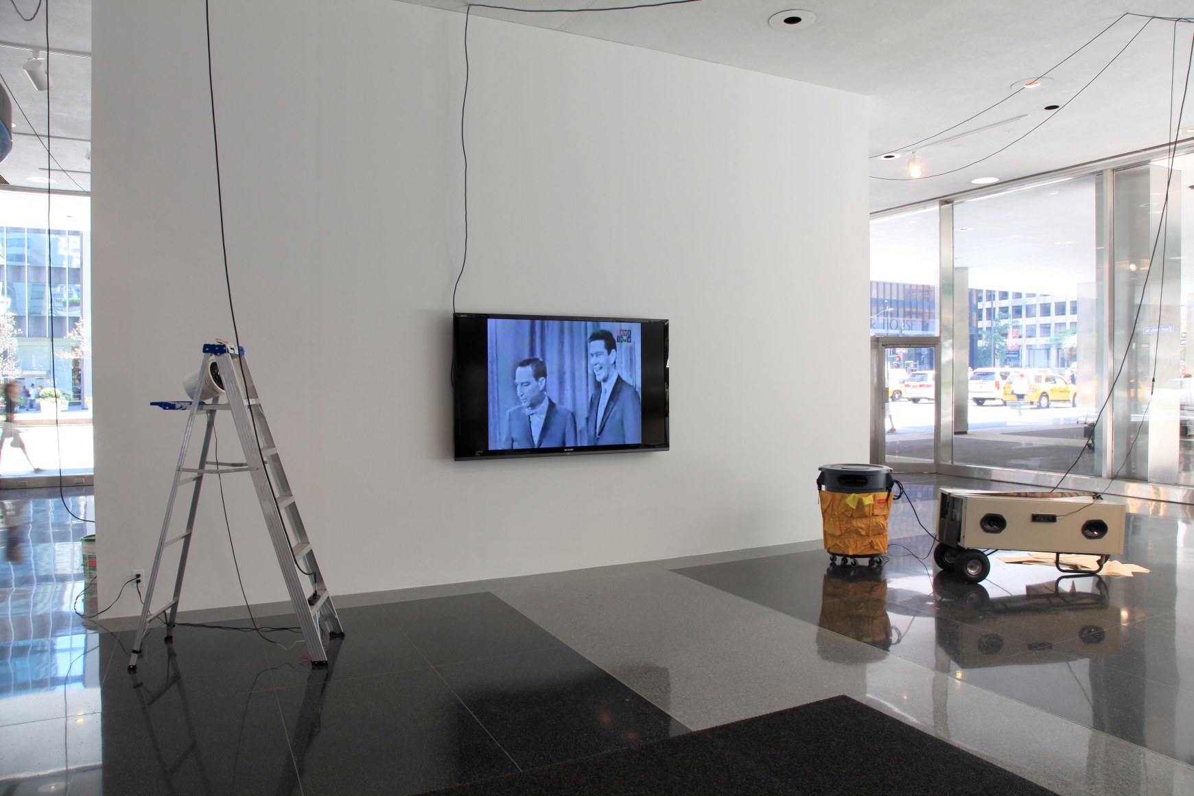 Installation view, The Bruce High Quality Foundation, Art History with Labor, The Lever House Art Collection, New York, 2012