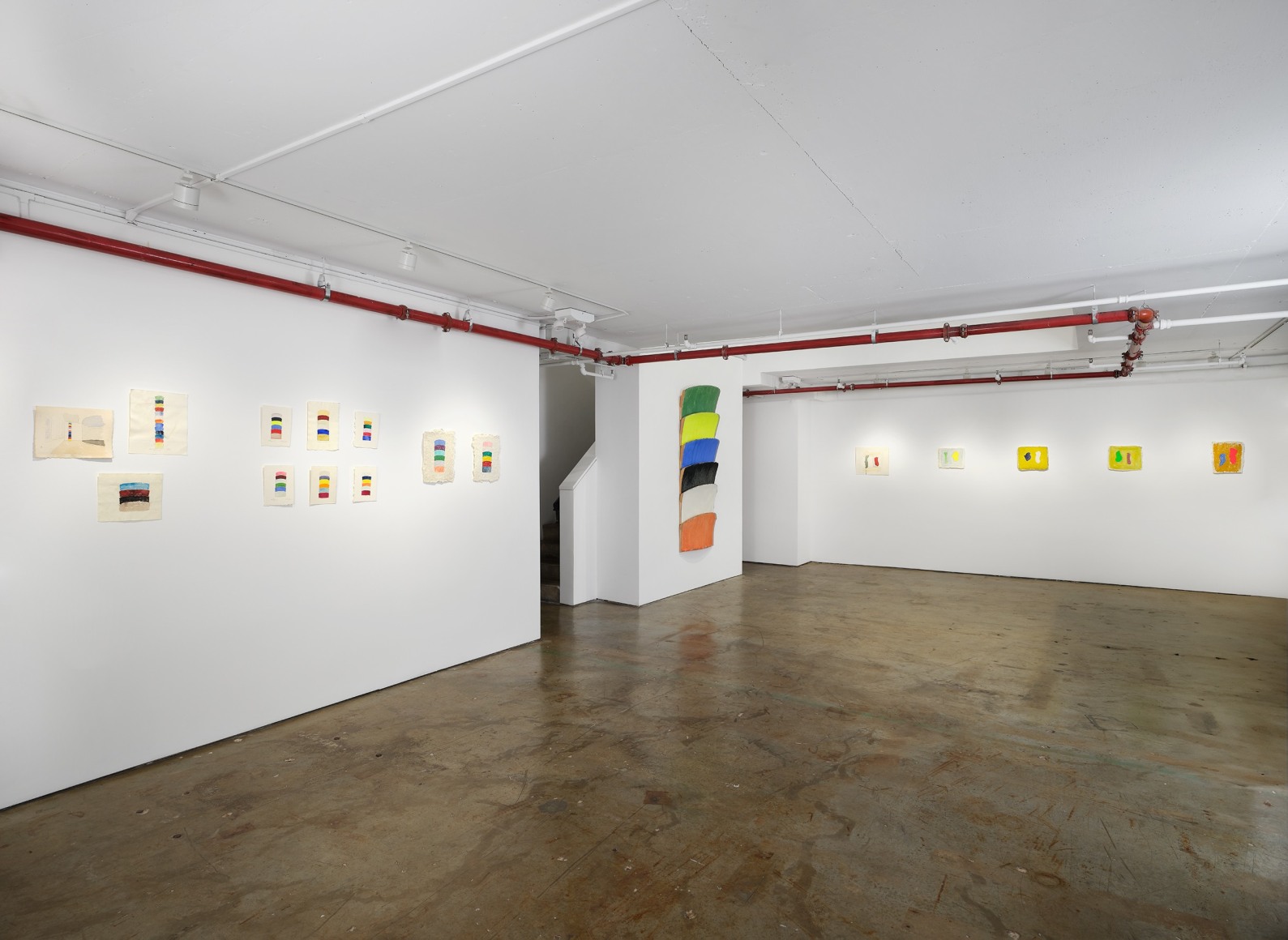 Installation view, Ron Gorchov: Exploring the Near/Far Painterly Horizons of Modern Space, Vito Schnabel Gallery, New York, NY, 2024; Artworks © 2024; Estate of Ron Gorchov / Artists Rights Society (ARS), New York; Photo by Argenis Apolinario; Courtesy Vito Schnabel Gallery
